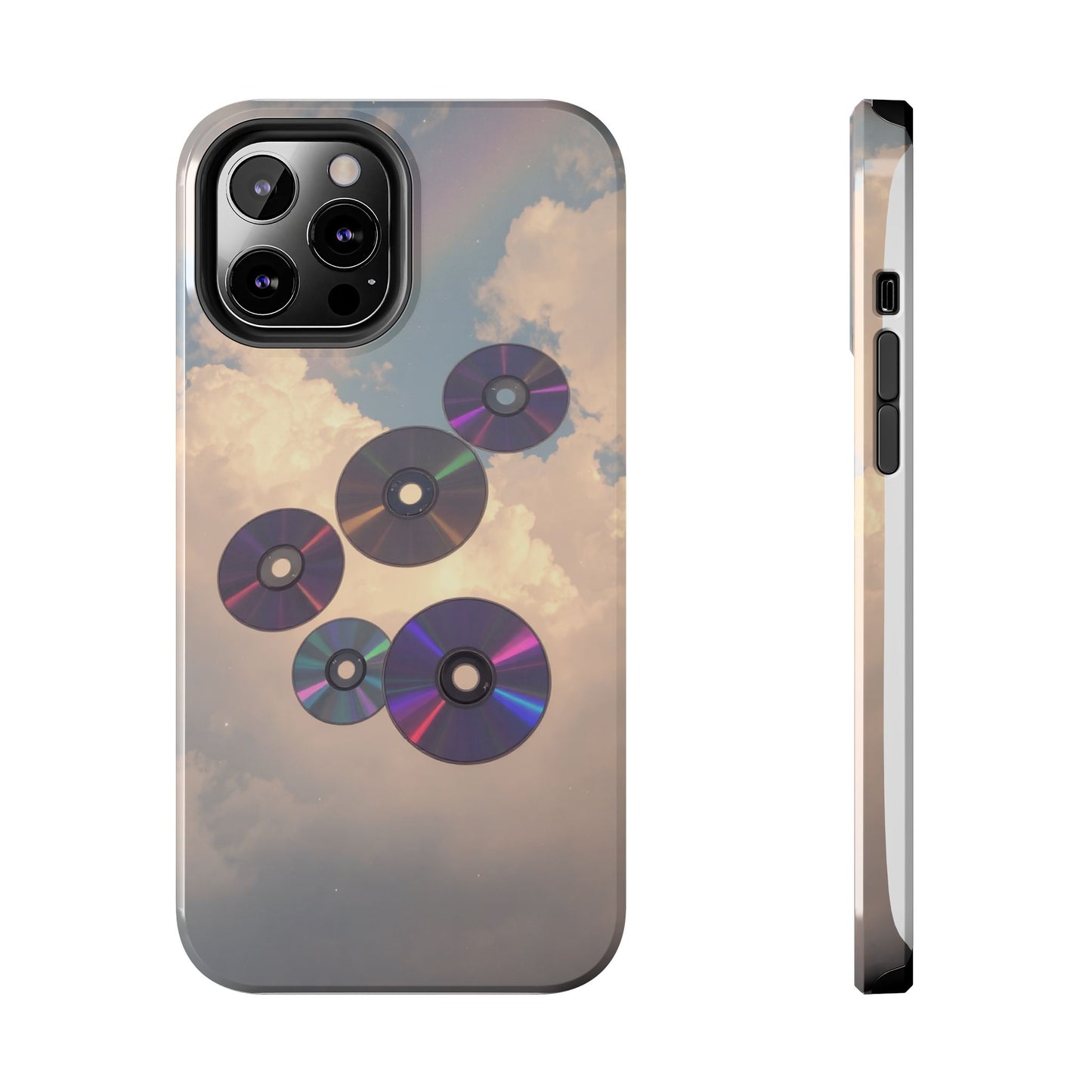 Vibrant Cloud CD Tough Phone Case - Durable and Stylish
