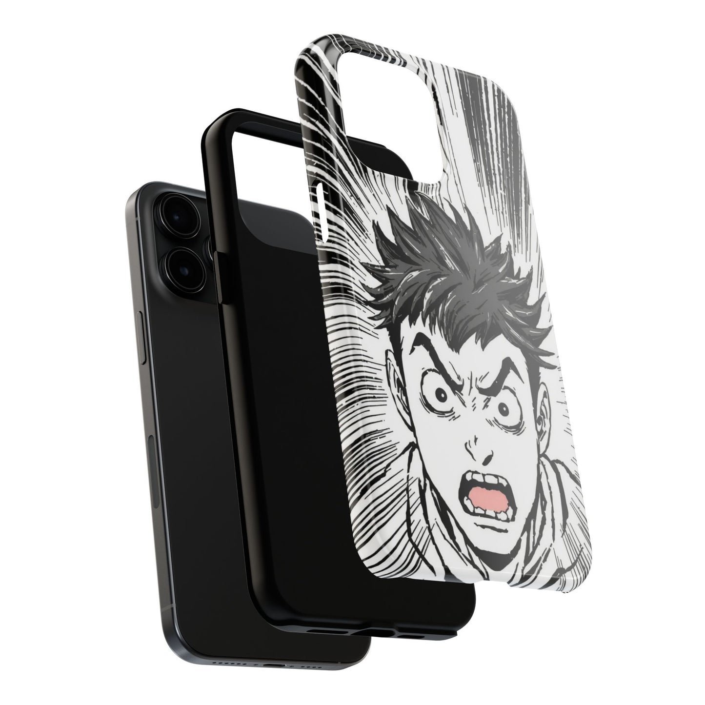 Intense Graphic Phone Case - Tough Design for Anime Fans