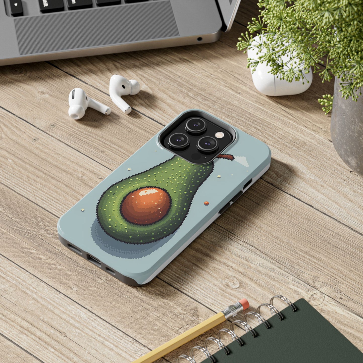 Pixel Avocado Tough Phone Case - Perfect for Foodies & Nature Lovers - for iPhone