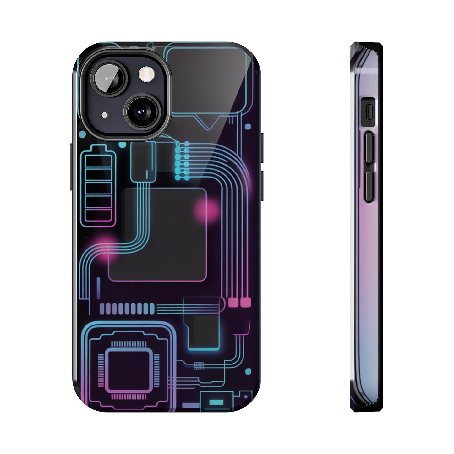 Cyberpunk Circuits Tough Phone Case