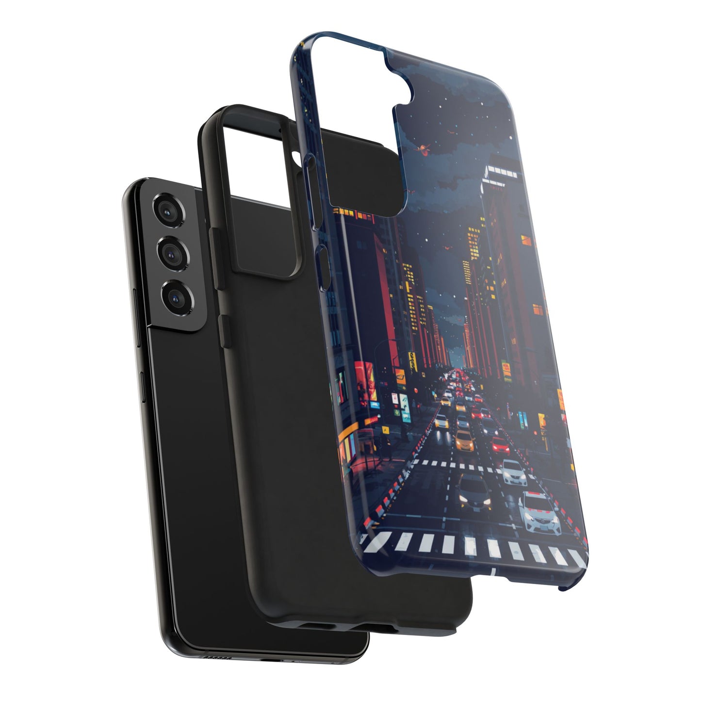 Urban Nightlife Tough Phone Case - Durable & Stylish Protection