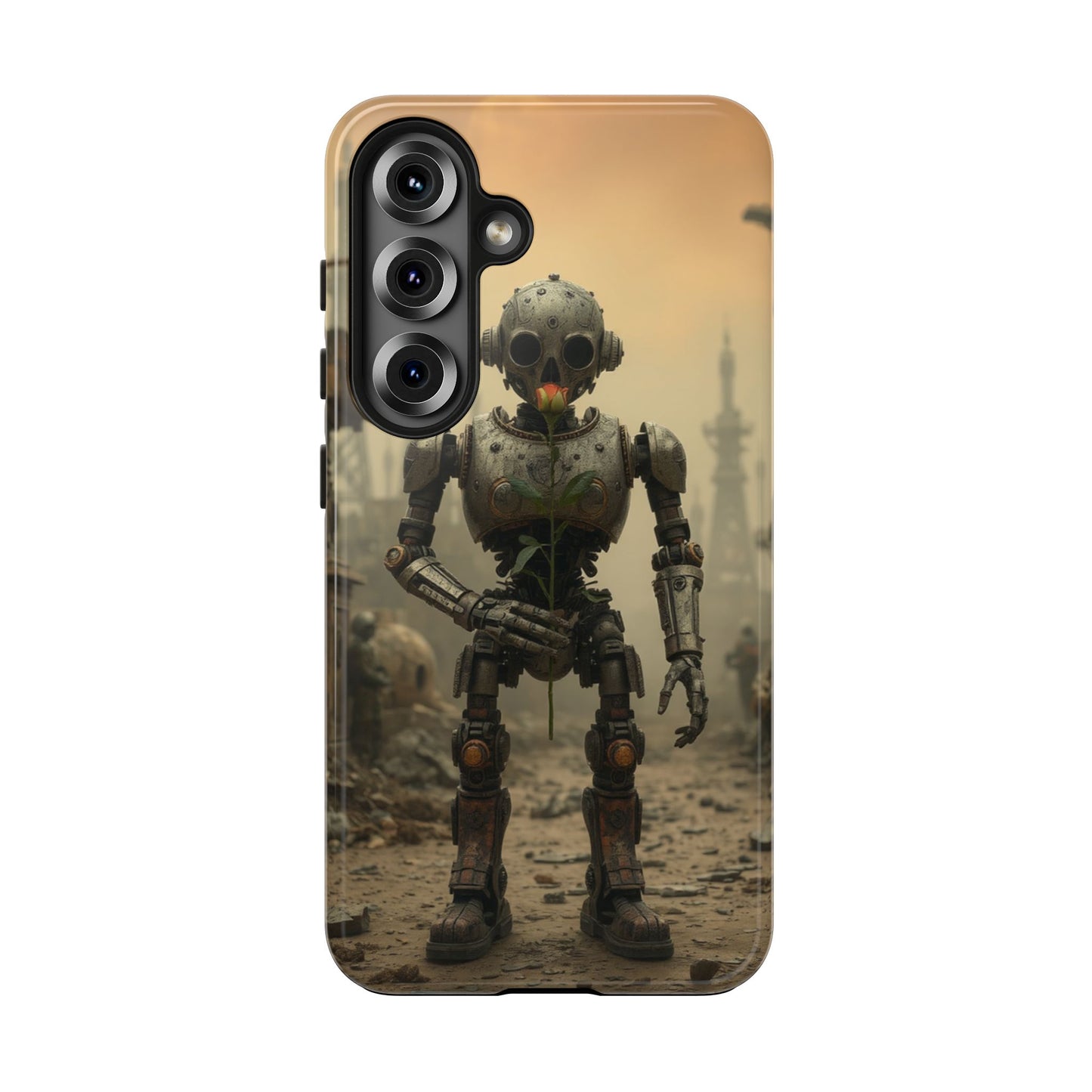 Robotic Sentinel Tough Phone Case - Durable Protector for Sci-Fi Lovers