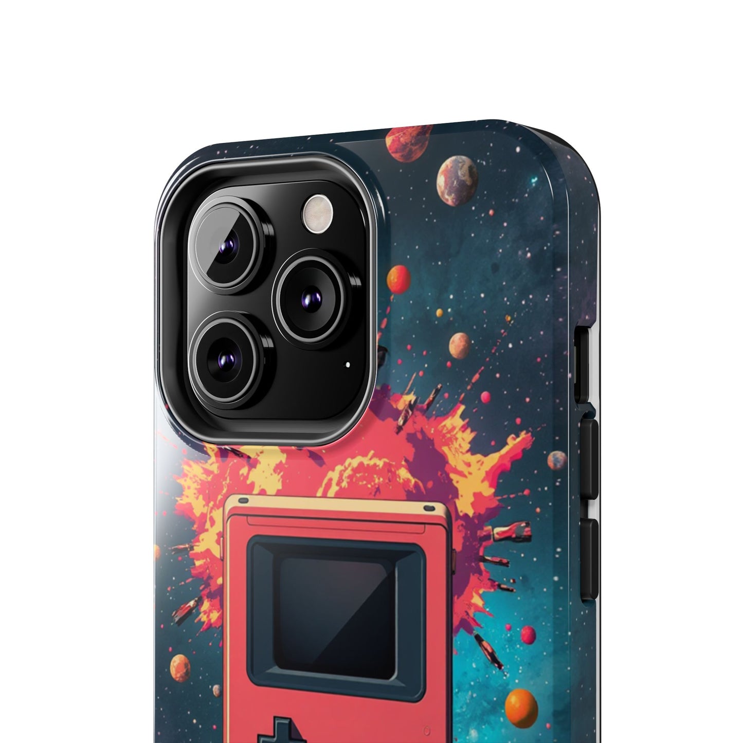 Retro Gaming Tough Phone Case - Space Adventure Design