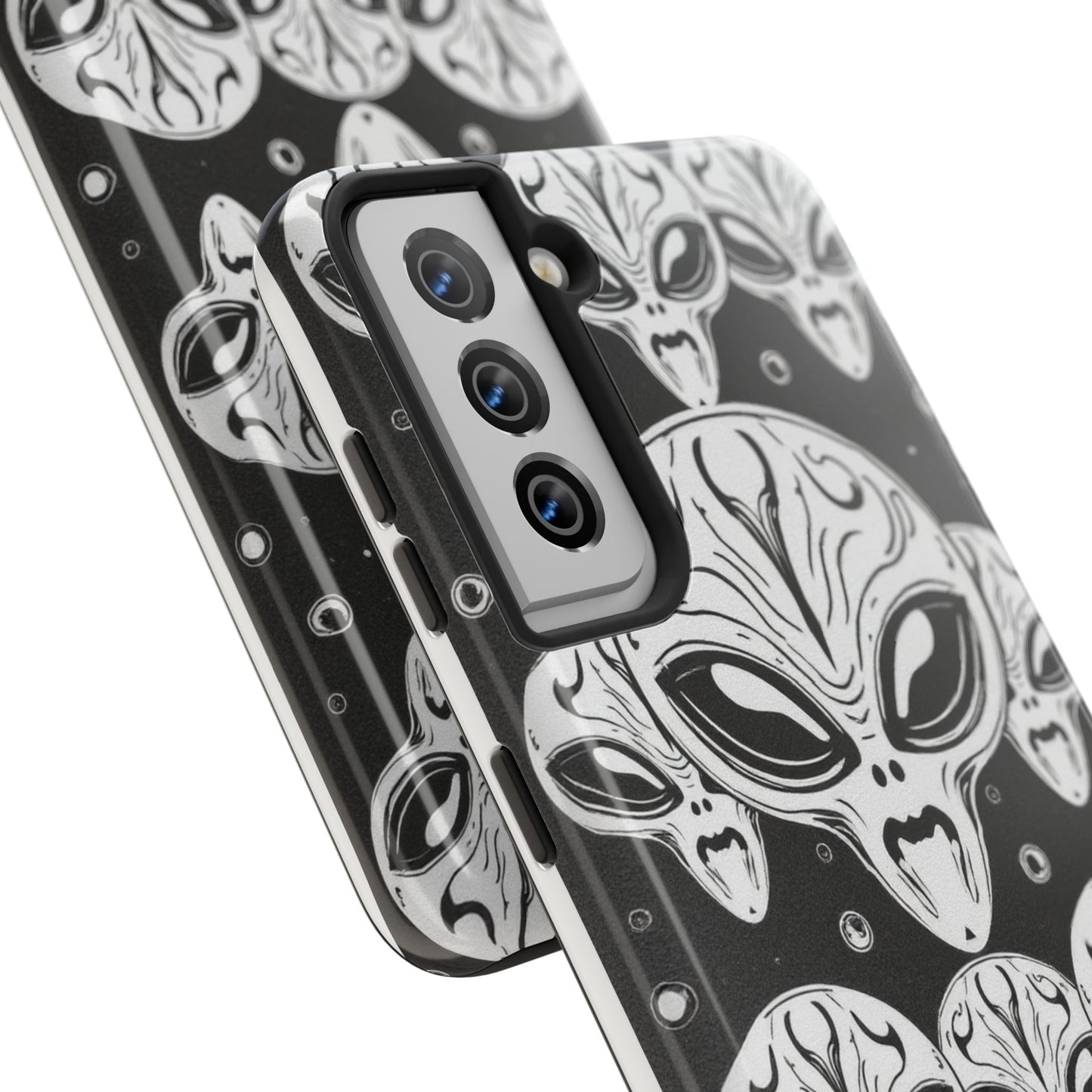 Alien Pattern Tough Phone Case - Durable Protection with Out-of-This-World Design