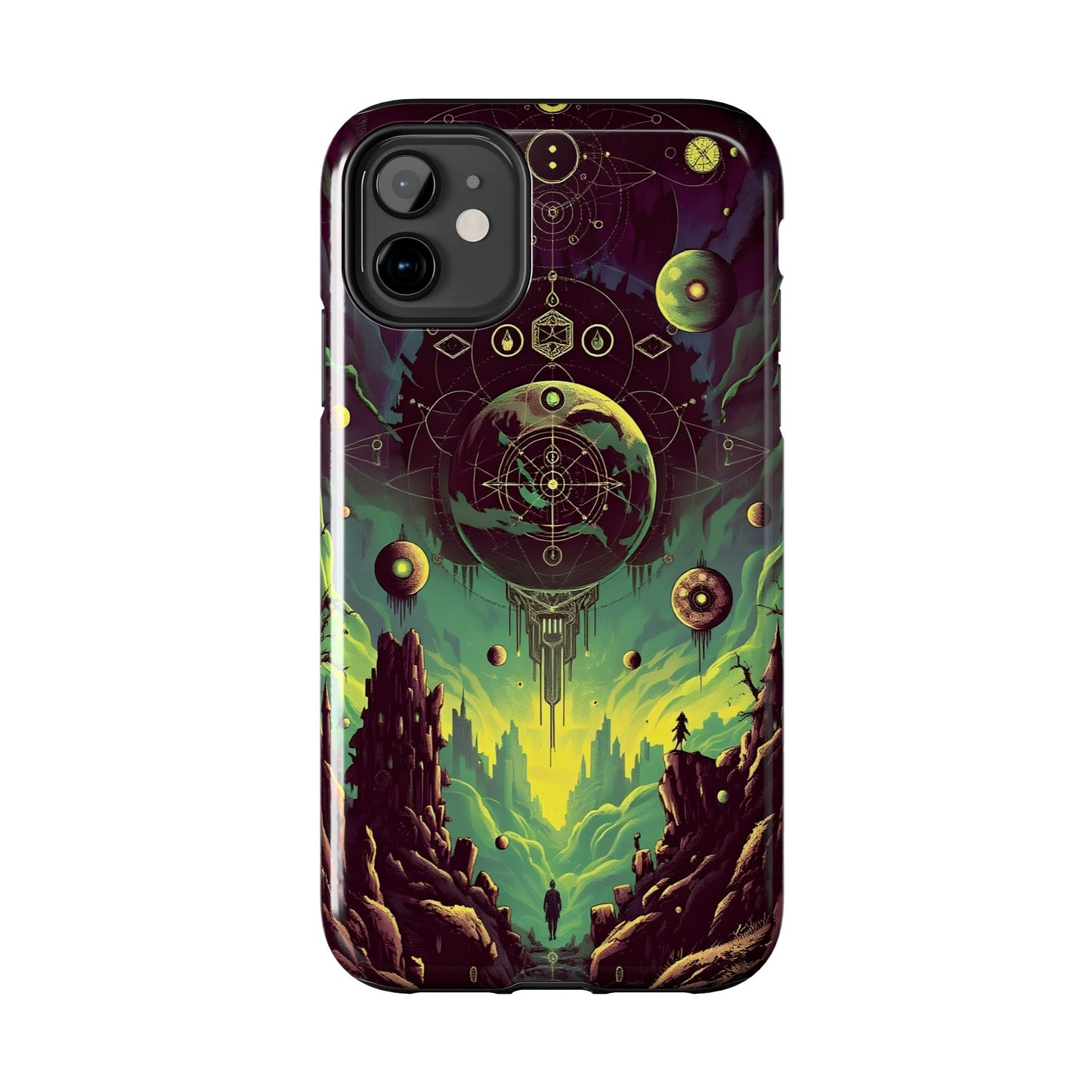 Cosmic Adventure Tough Phone Case - Galaxy Design for Space Enthusiasts - for iPhone