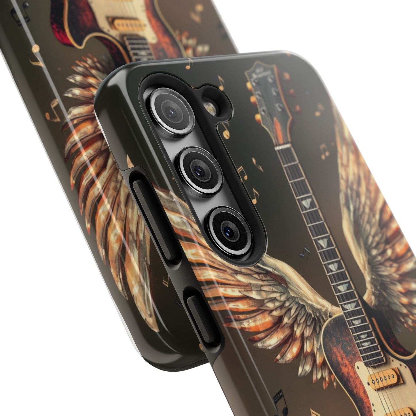 Inspirational Guitar Wing Phone Case - Tough Protection for Music Lovers