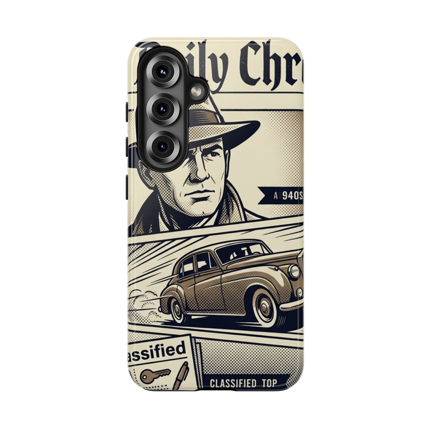 Old Newspaper Tough Phone Case