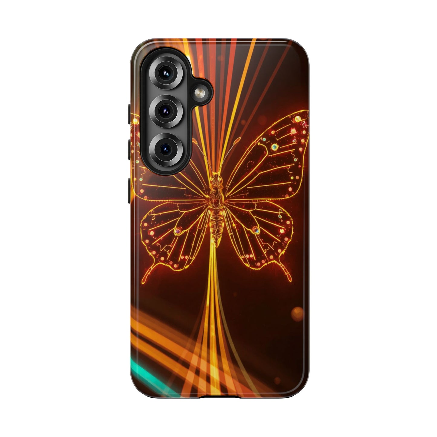Elegant Butterfly Tough Phone Case - Stylish Protection for Nature Lovers