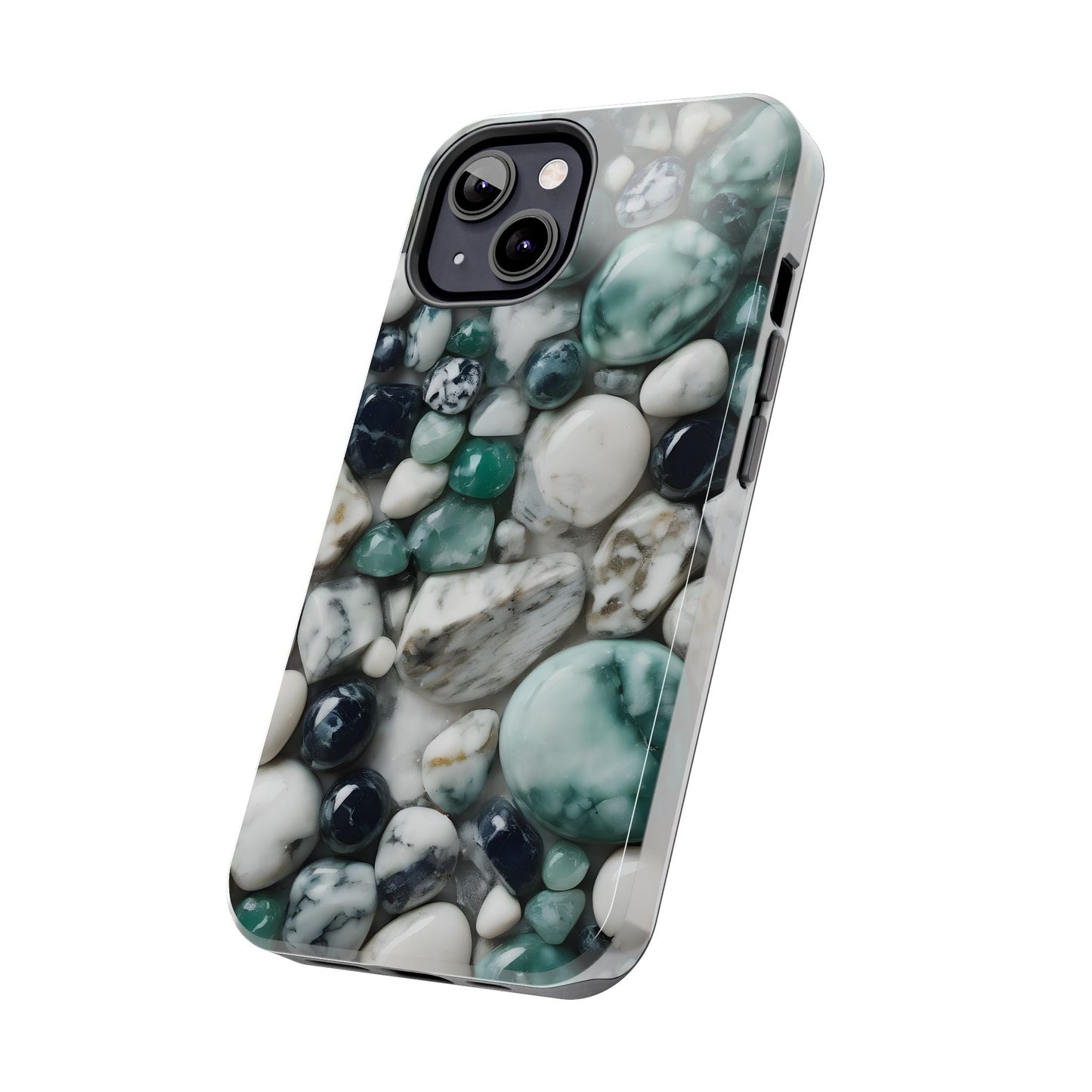 Small Rocks Pattern Tough Phone Case - Stylish & Durable Protection - for iPhone