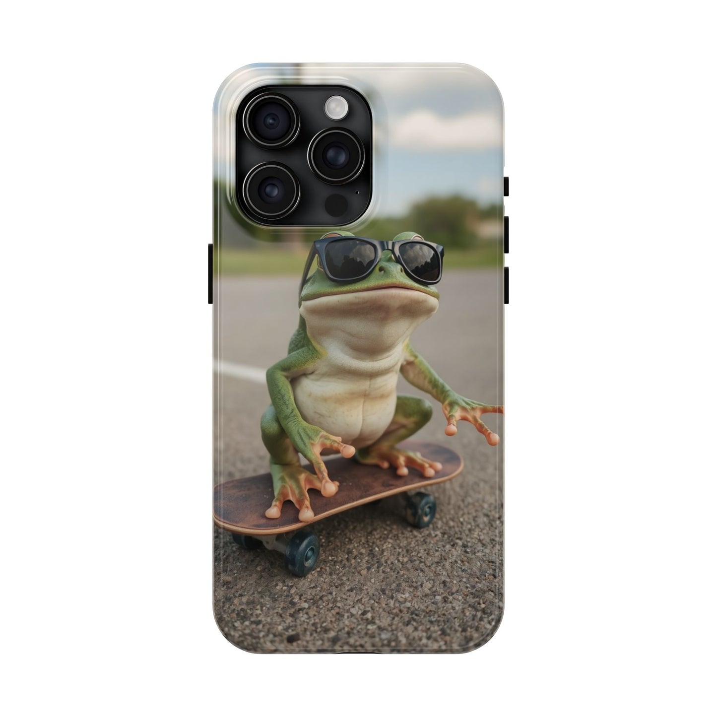 Cool Frog Skateboard Phone Case - Tough and Stylish Protection