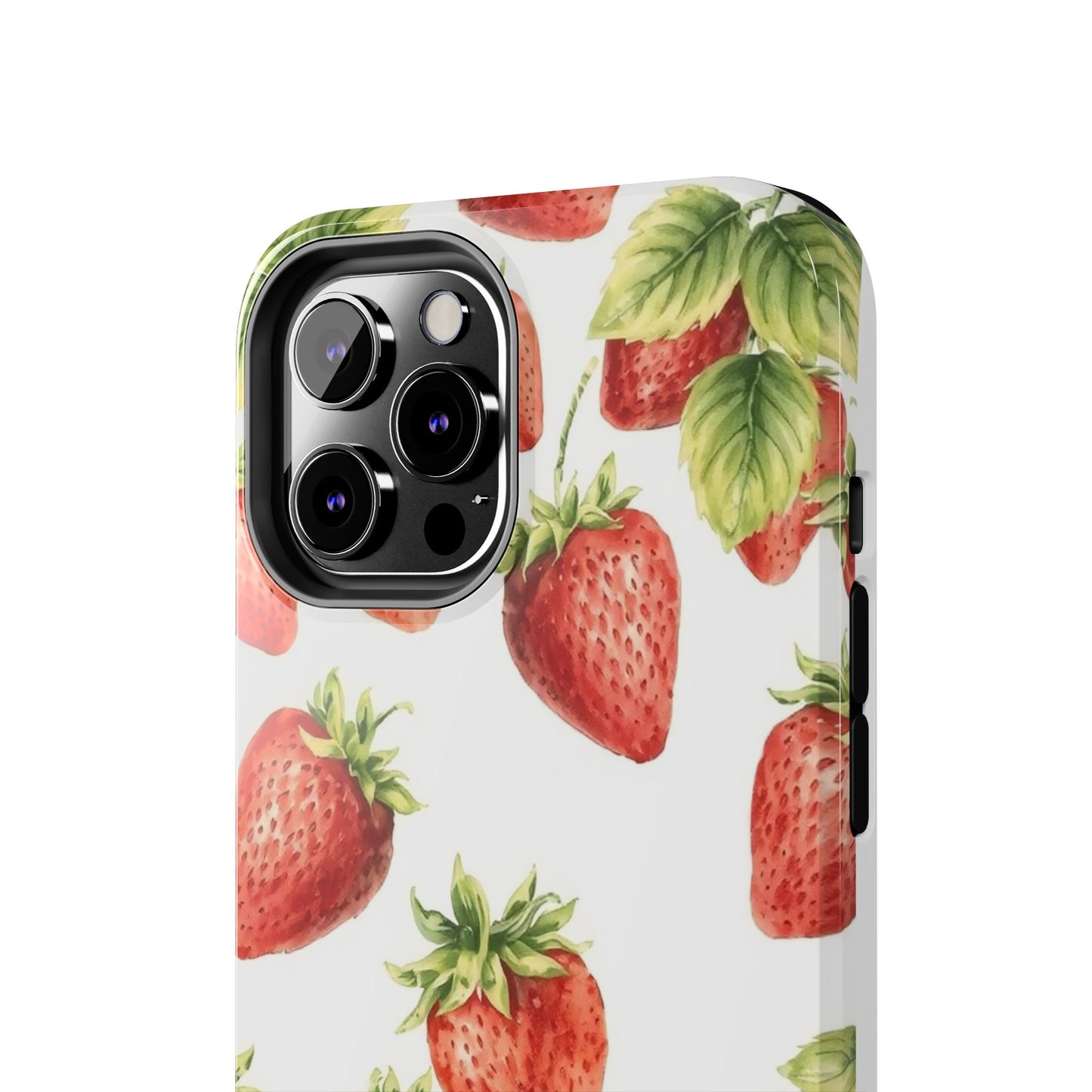 Strawberry Tough Phone Case - Durable Protection with a Fresh Design - for iPhone