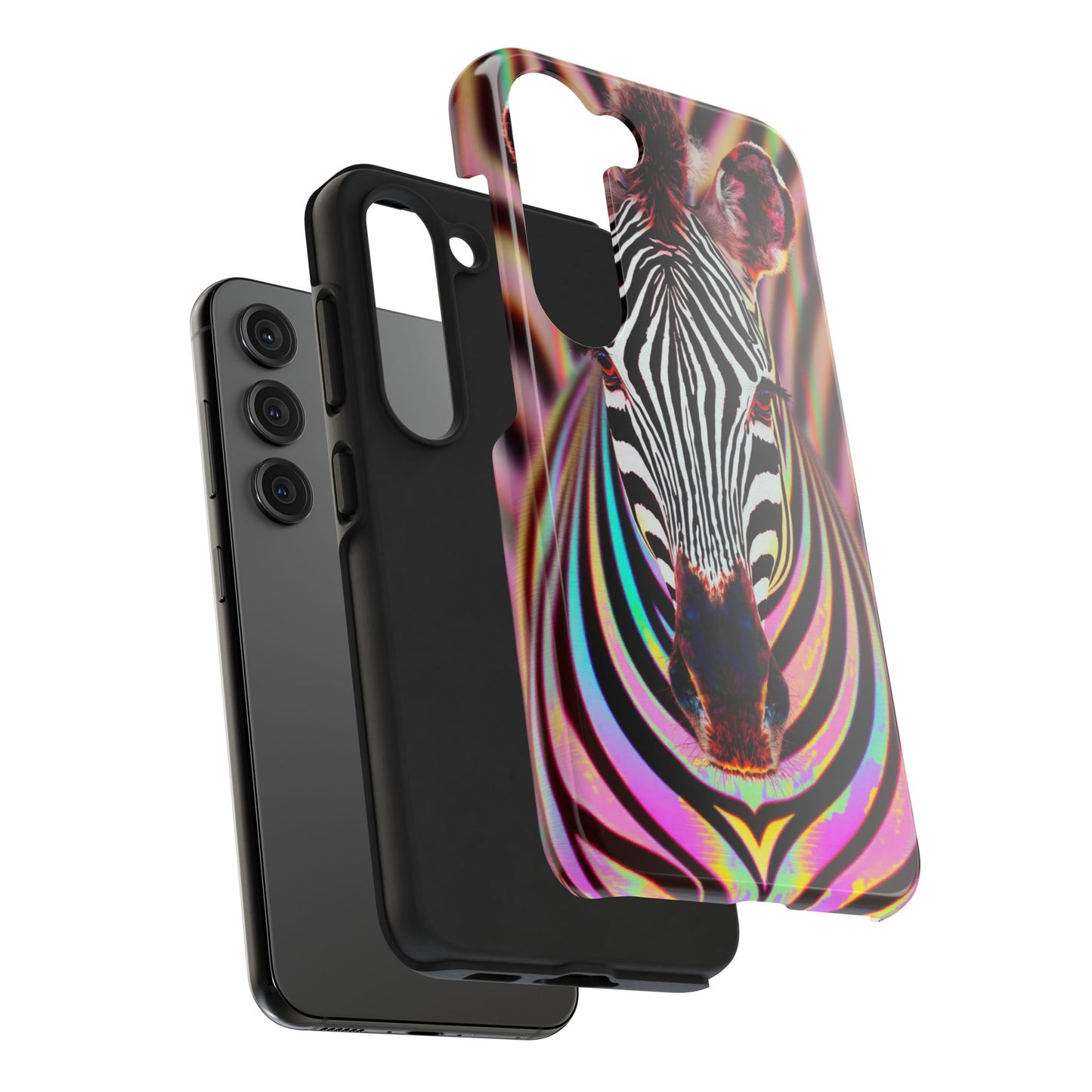 Vibrant Zebra Tough Phone Case - Unique Animal Design for Wild Spirit