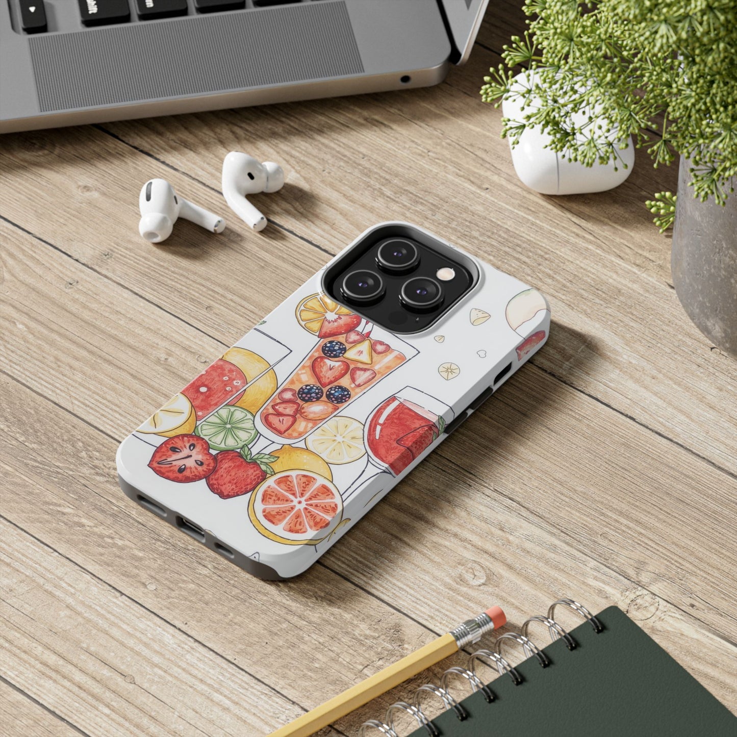 Colorful Fruit Cocktail Tough Phone Case - Perfect for Summer Vibes