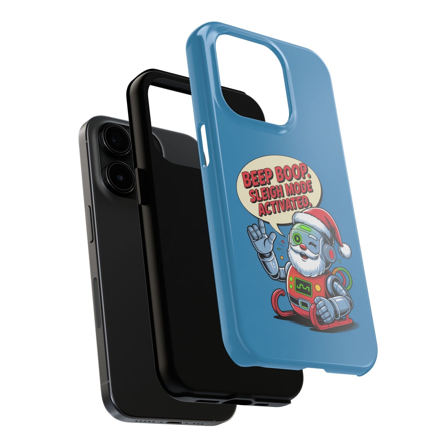 Funny Robot Holiday Phone Case - Beep Boop Sleigh Mode Activated