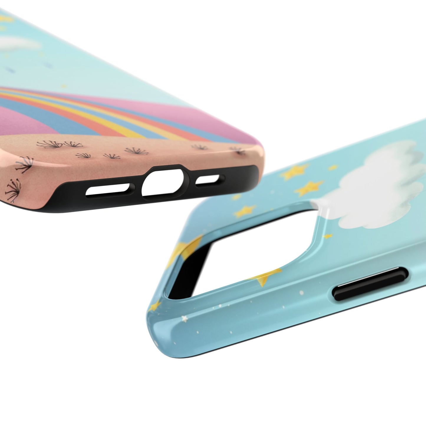 Colorful Rainbow Phone Case - Durable Tough Design for Adventurers