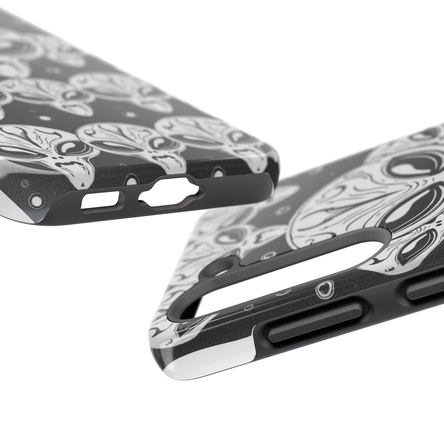 Alien Pattern Tough Phone Case - Durable Protection with Out-of-This-World Design