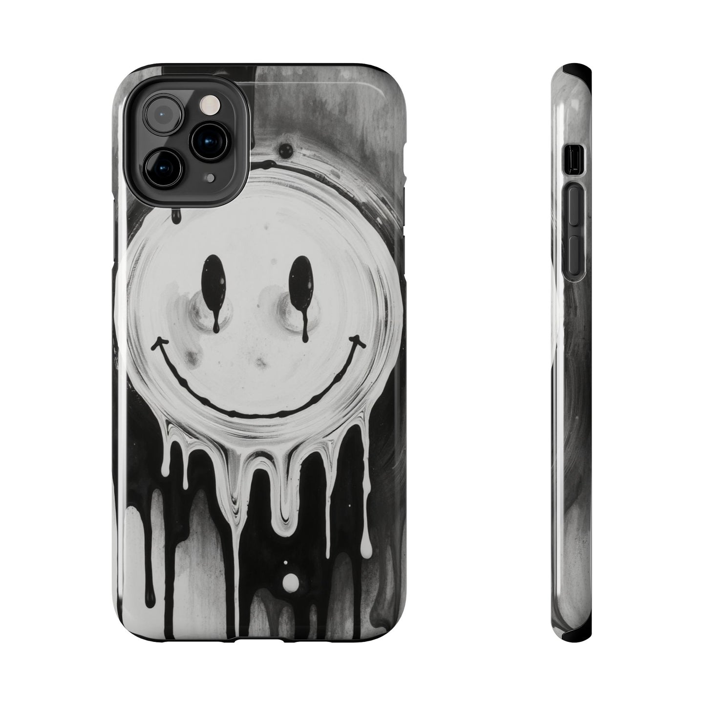 Dripping Smiley Tough Phone Case - Stylish & Durable Protection