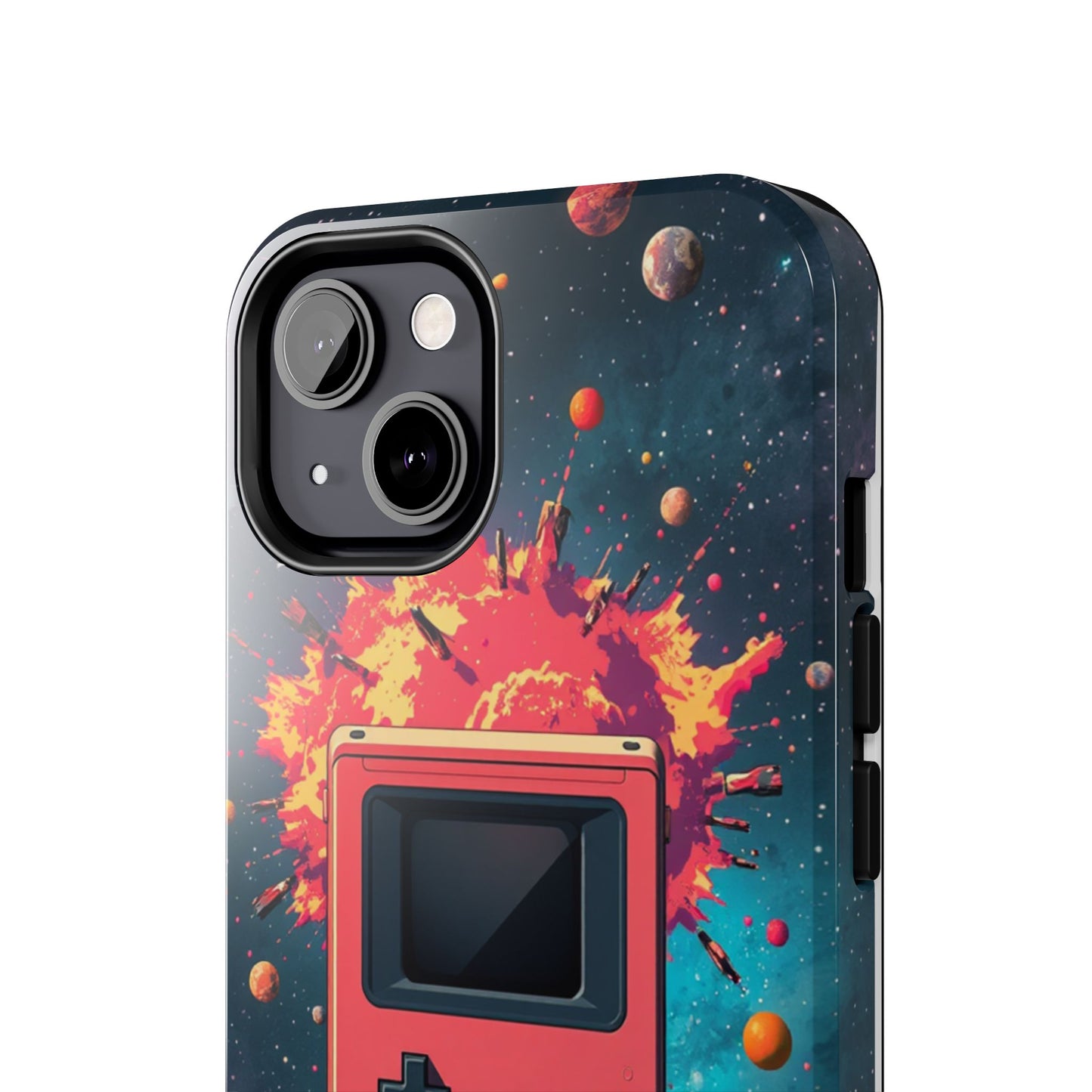 Retro Gaming Tough Phone Case - Space Adventure Design