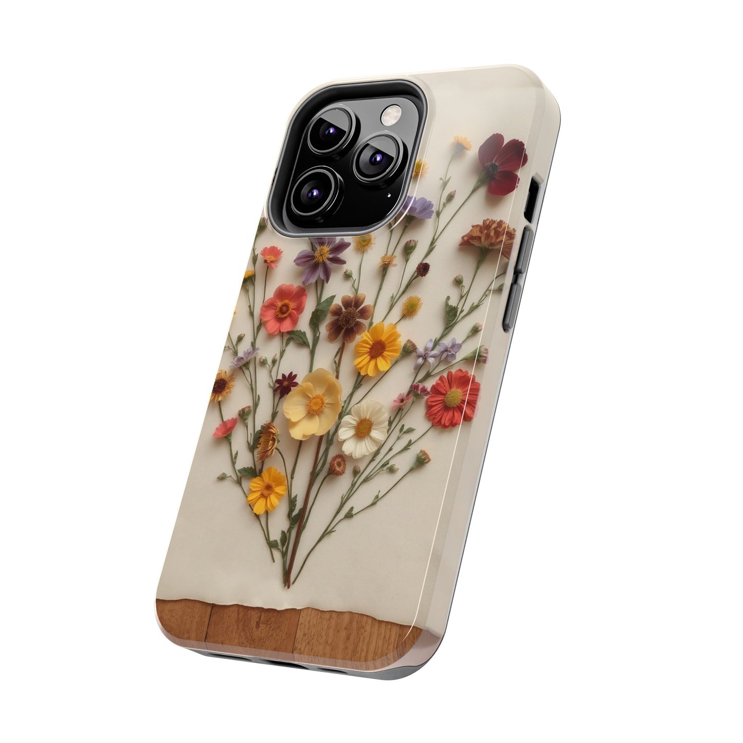 Floral Tough Phone Case - Durable Protection with Nature-Inspired Design