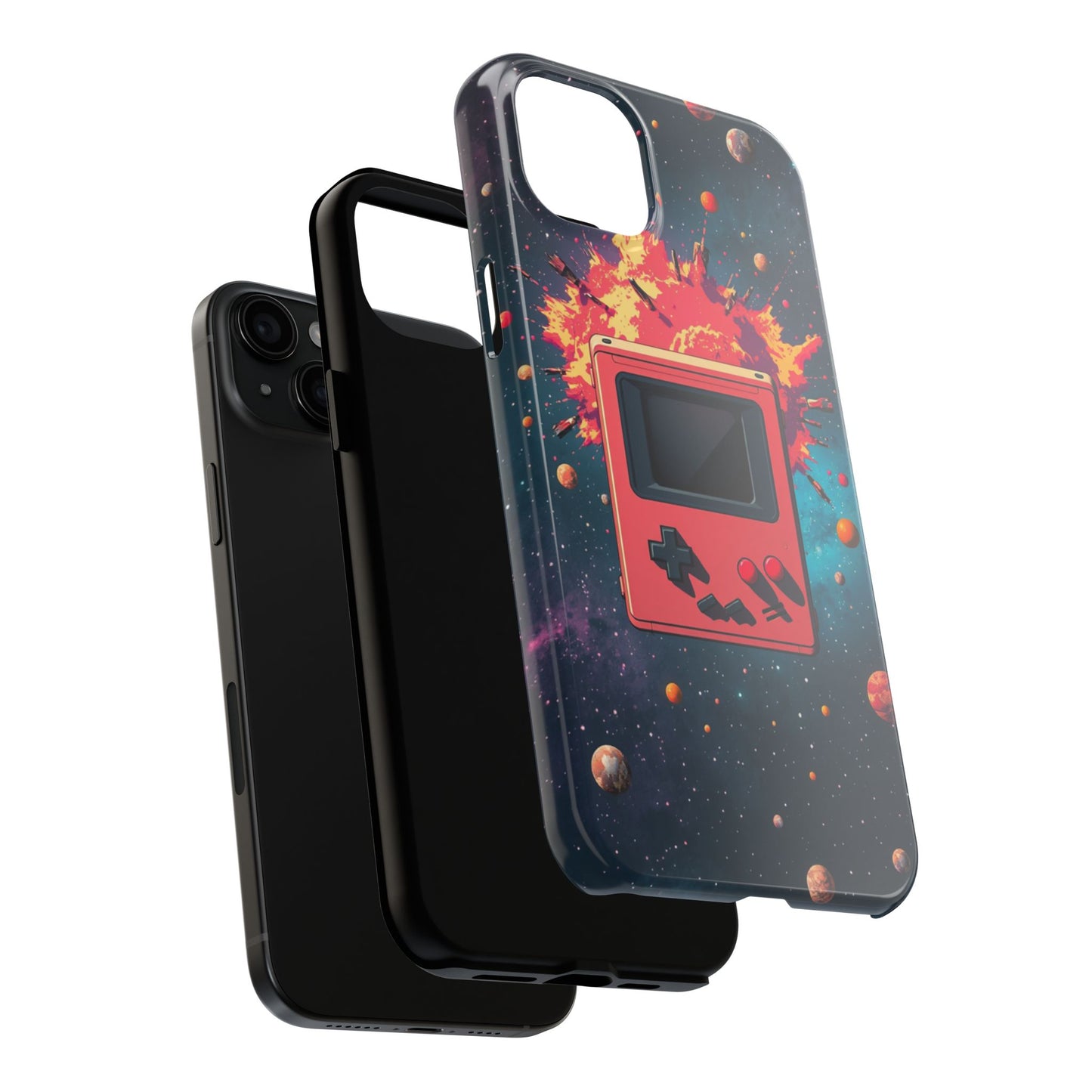 Retro Gaming Tough Phone Case - Space Adventure Design