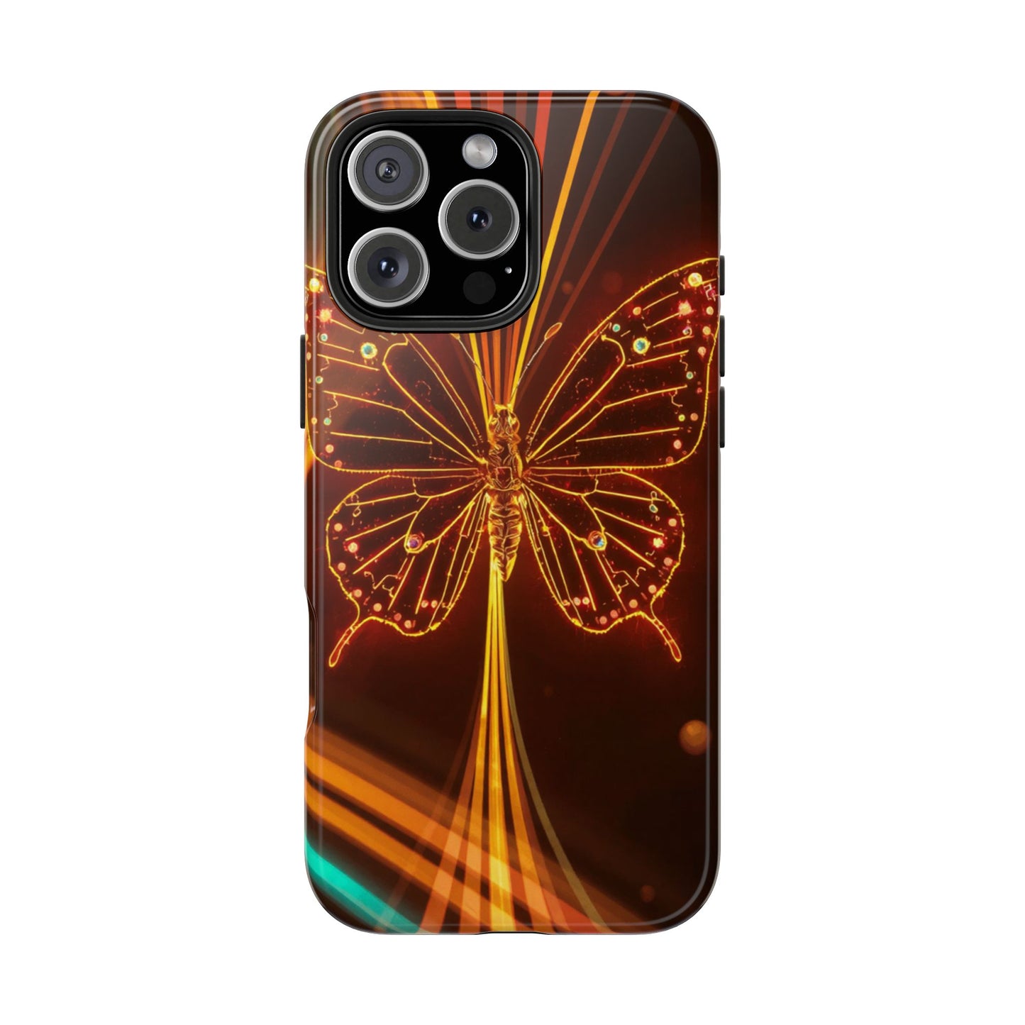 Elegant Butterfly Tough Phone Case - Stylish Protection for Nature Lovers