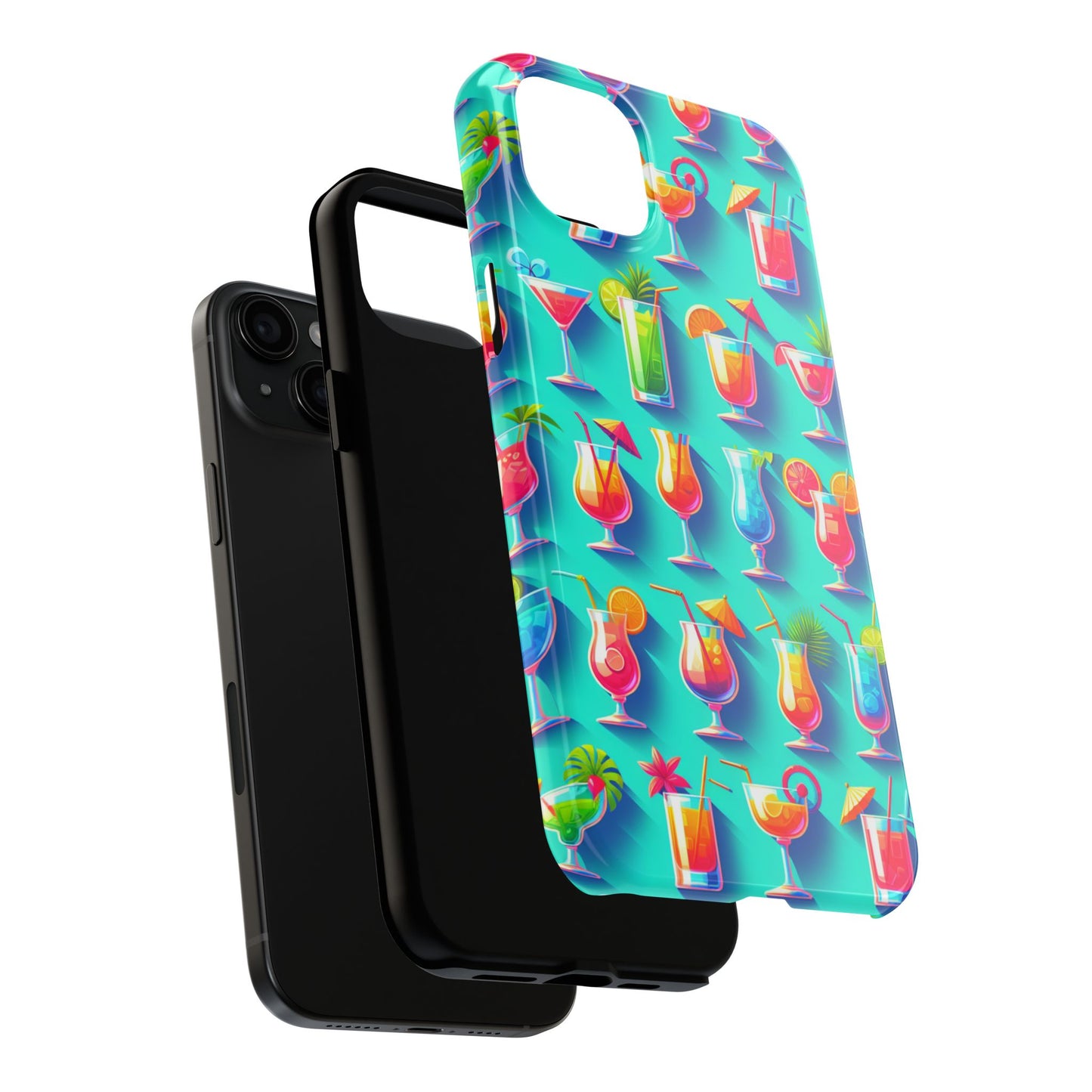 Cocktail Party Phone Case - Fun & Colorful Design for Summer Vibes - for iPhone