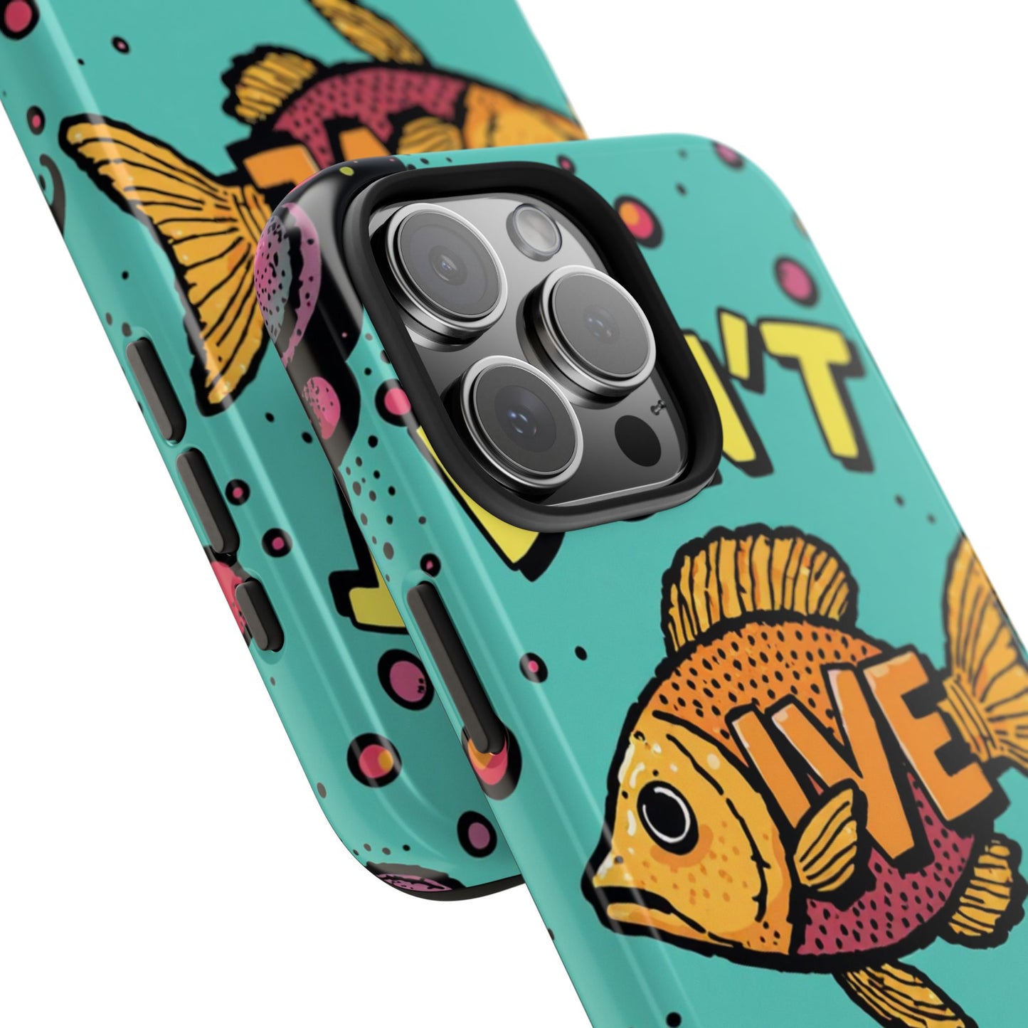 Catchy Fish-Themed Tough Phone Cases, Unique Gift for Fish Lovers, Durable Protection for Phones, Fun Aquatic Design, Ideal for Holidays