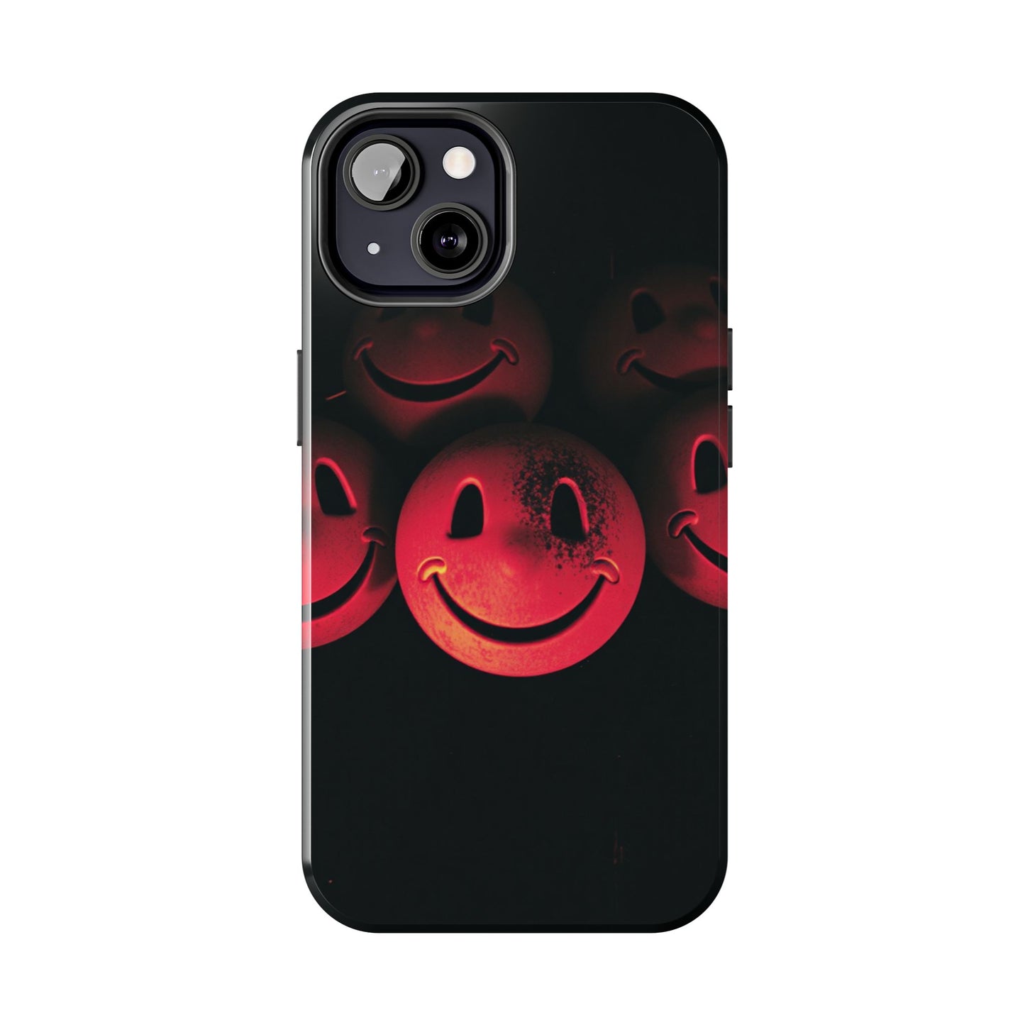 Smiley Face Tough Phone Case - Durable Protection with Fun Design
