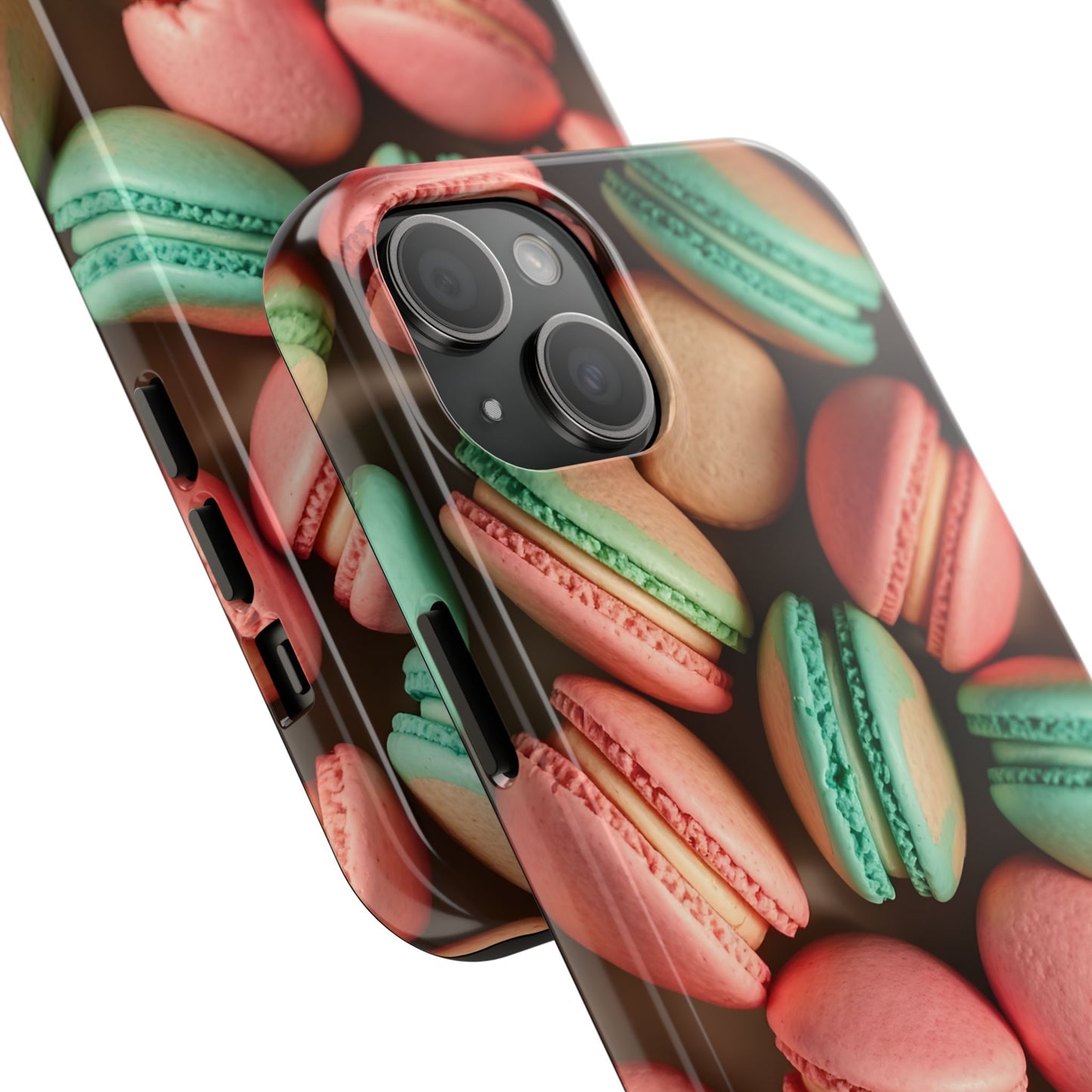 Colorful Tasty Macarons Tough Phone Case - Durable Protection with Sweet Aesthetic - for iPhone