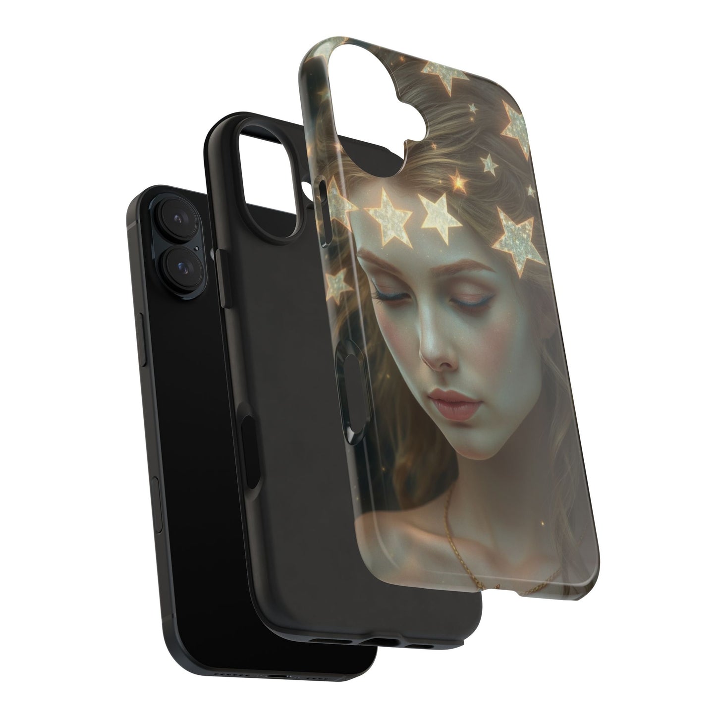 Celestial Dream Tough Phone Case - Artistic Starry Design for Style Enthusiasts