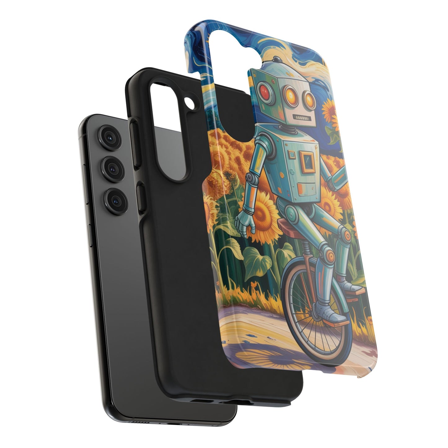 Robot Cycle Tough Phone Case - Durable & Unique Design