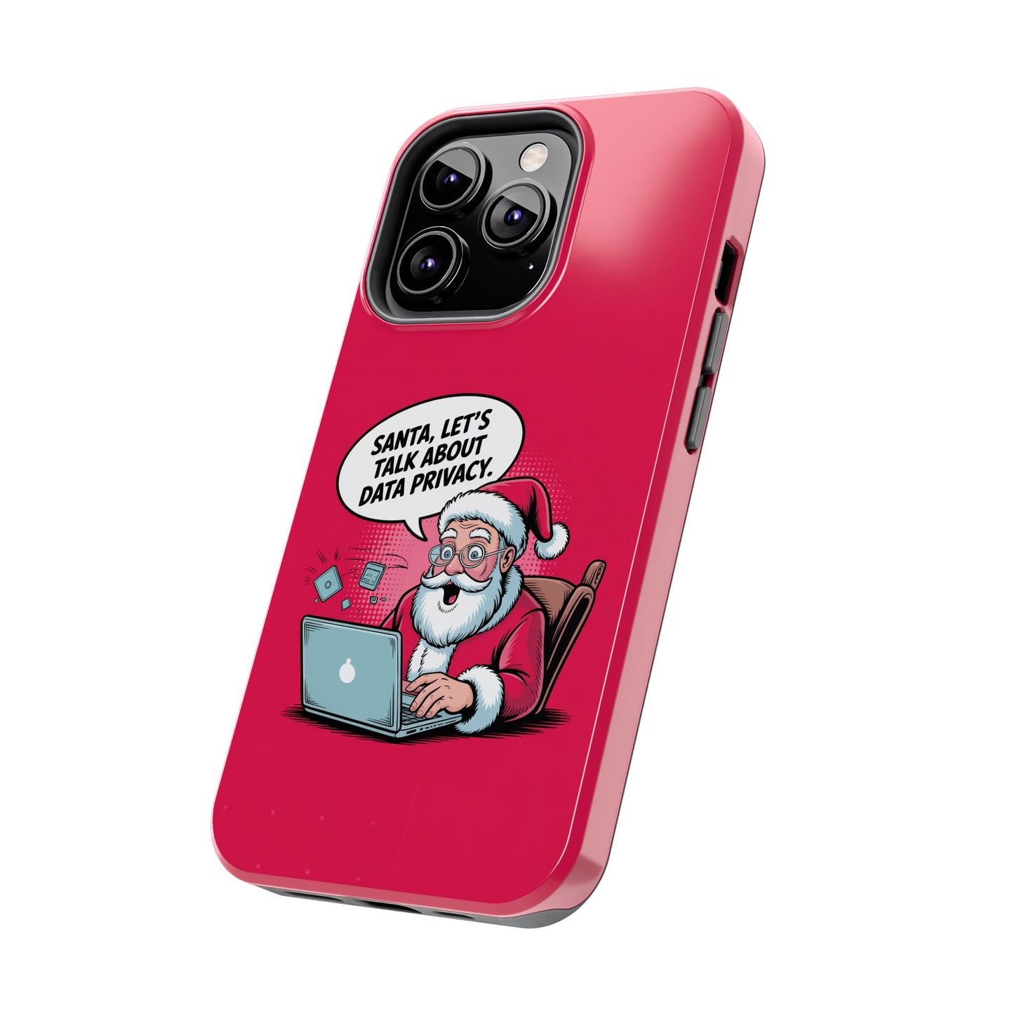 Santa Data Privacy Design Tough iPhone Case for Christmas