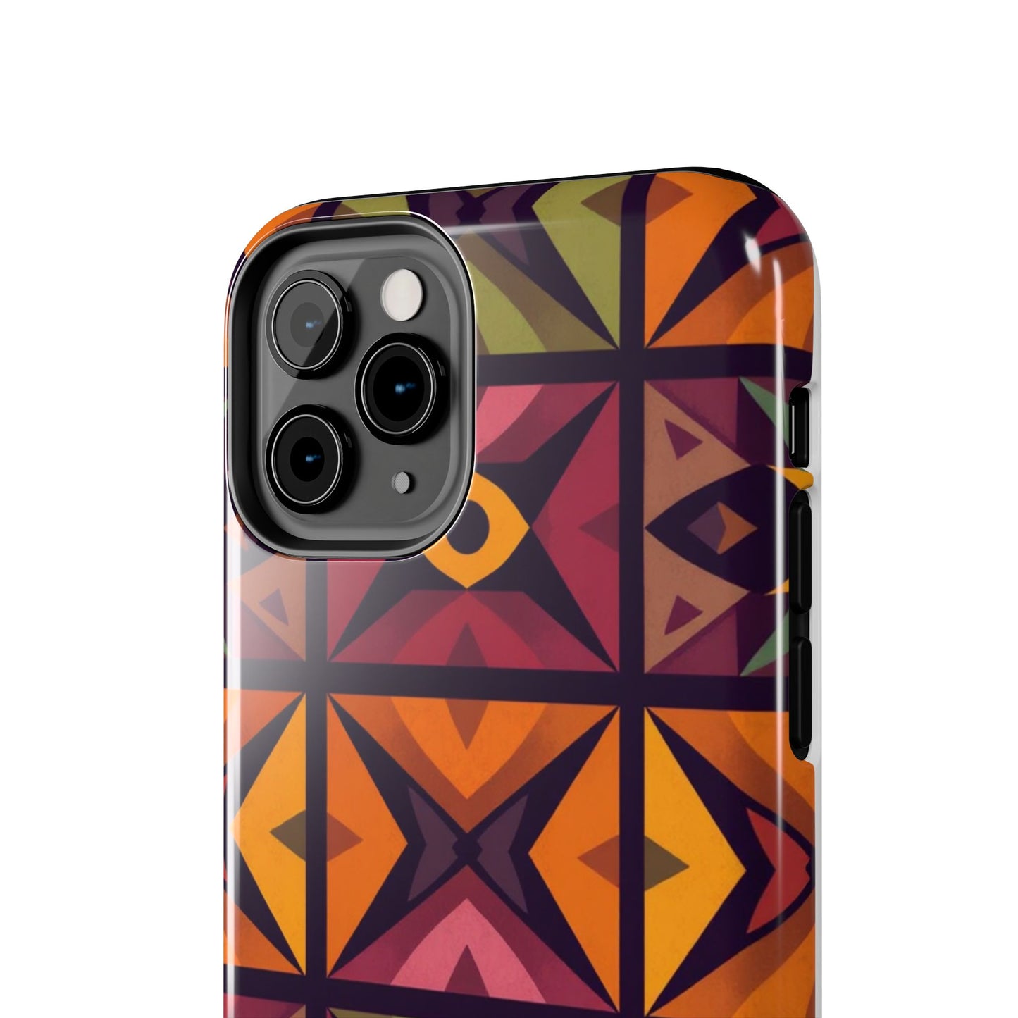 Vibrant Tribal Geometric Tough Phone Case - Colorful Protection for Your iPhone