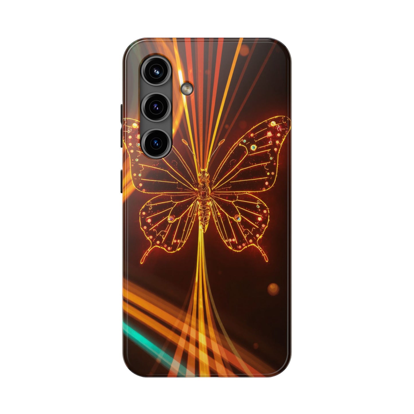 Elegant Butterfly Tough Phone Case - Stylish Protection for Nature Lovers