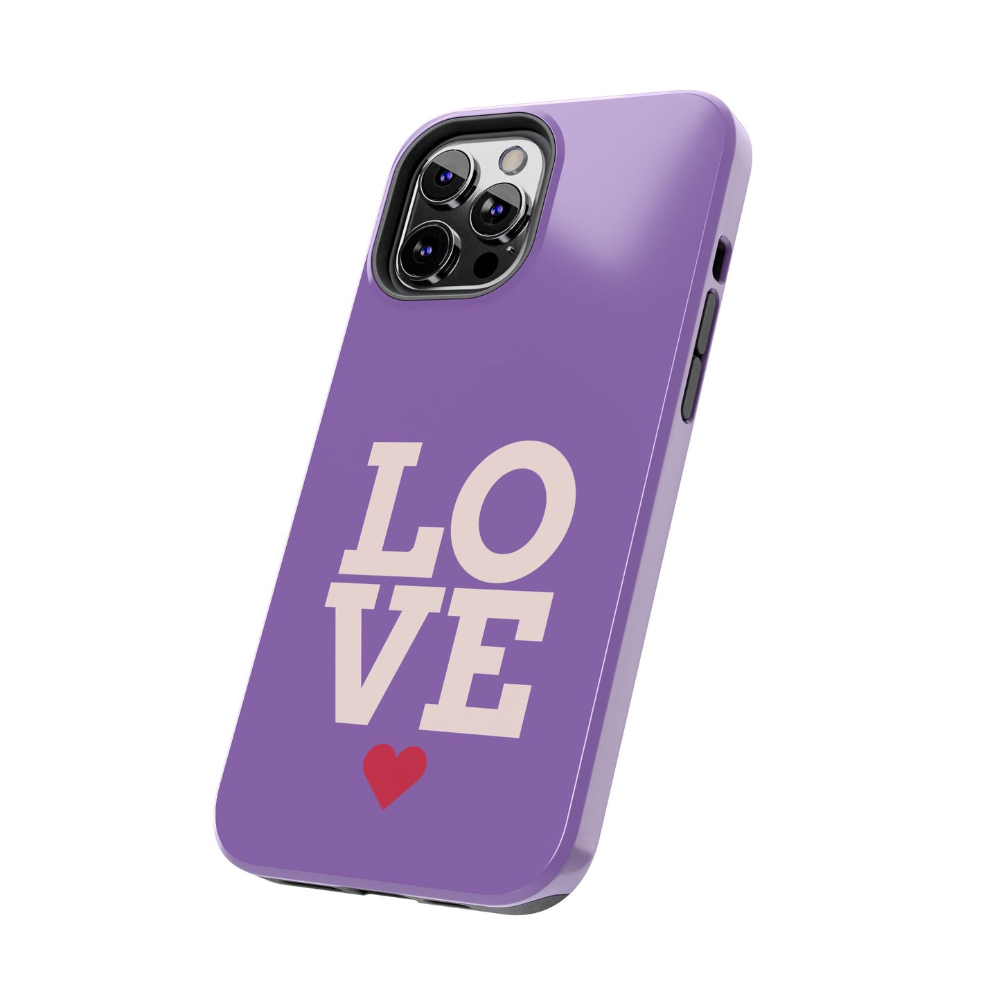 Purple Love Phone Case - Durable & Stylish Tough Case - for iPhone