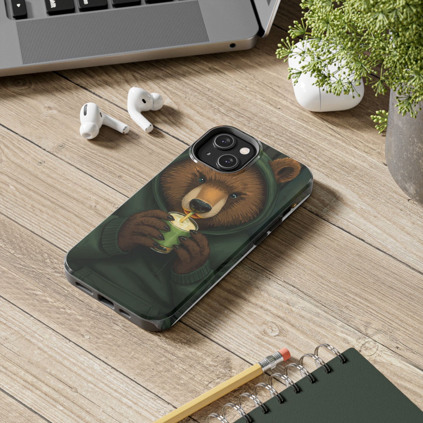 Cute Bear Phone Case – Tough and Stylish Protection for Animal Lovers