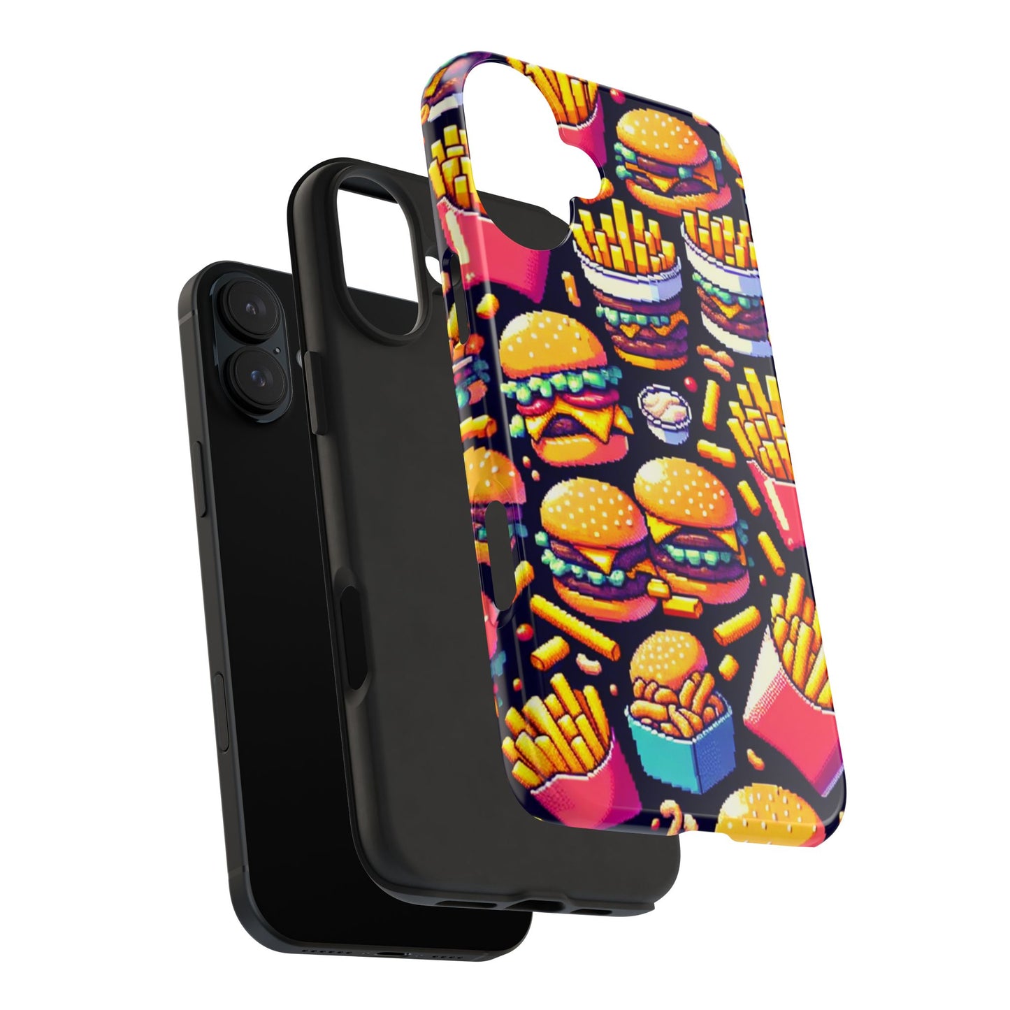 Retro Fast Food Phone Case - Tough and Durable - for iPhone