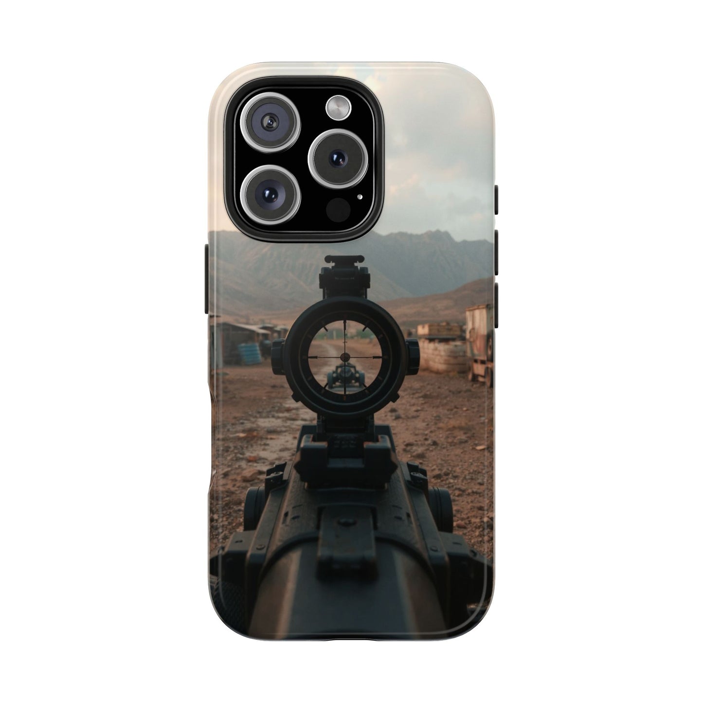 Tough Phone Case - Military Inspired Design with Sniper Scope