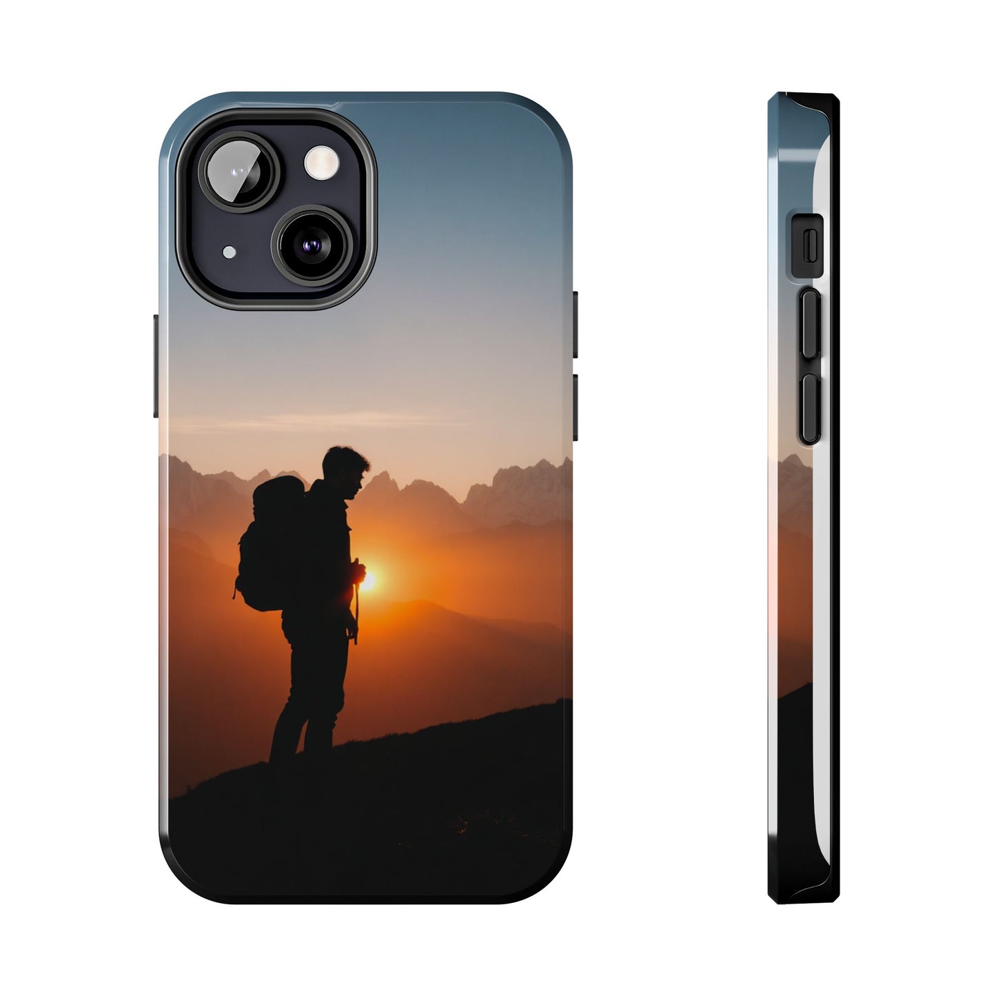 Explorer Adventure Sunset Mountain iPhone Case