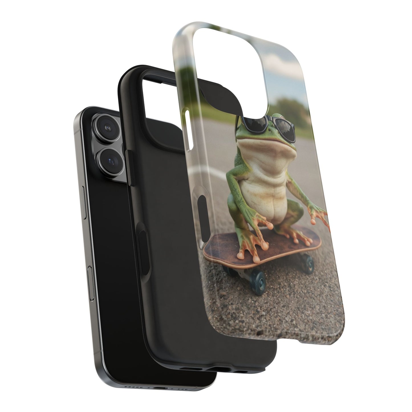 Cool Frog Skateboard Phone Case - Tough and Stylish Protection