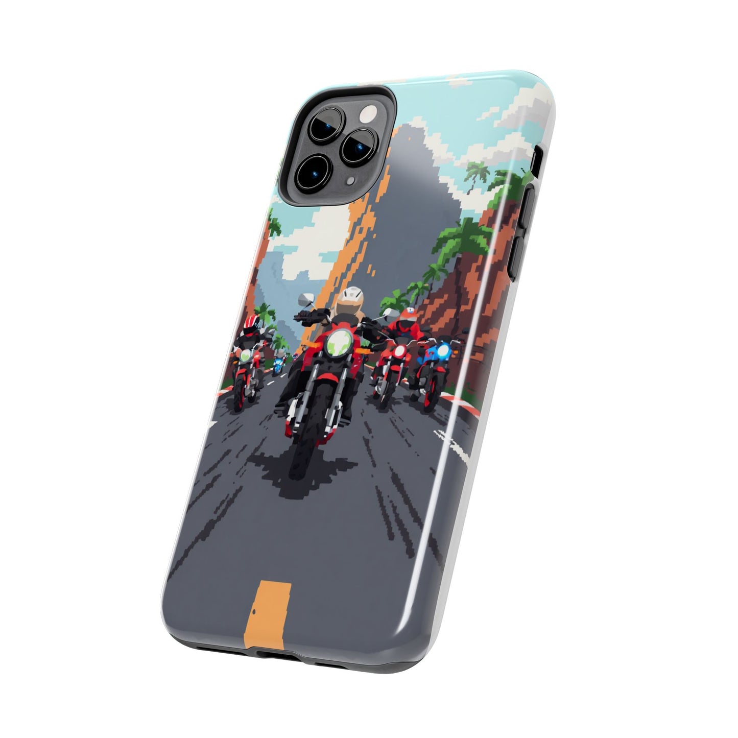 Retro Biker Tough Phone Case - Perfect for Motorcycle Lovers