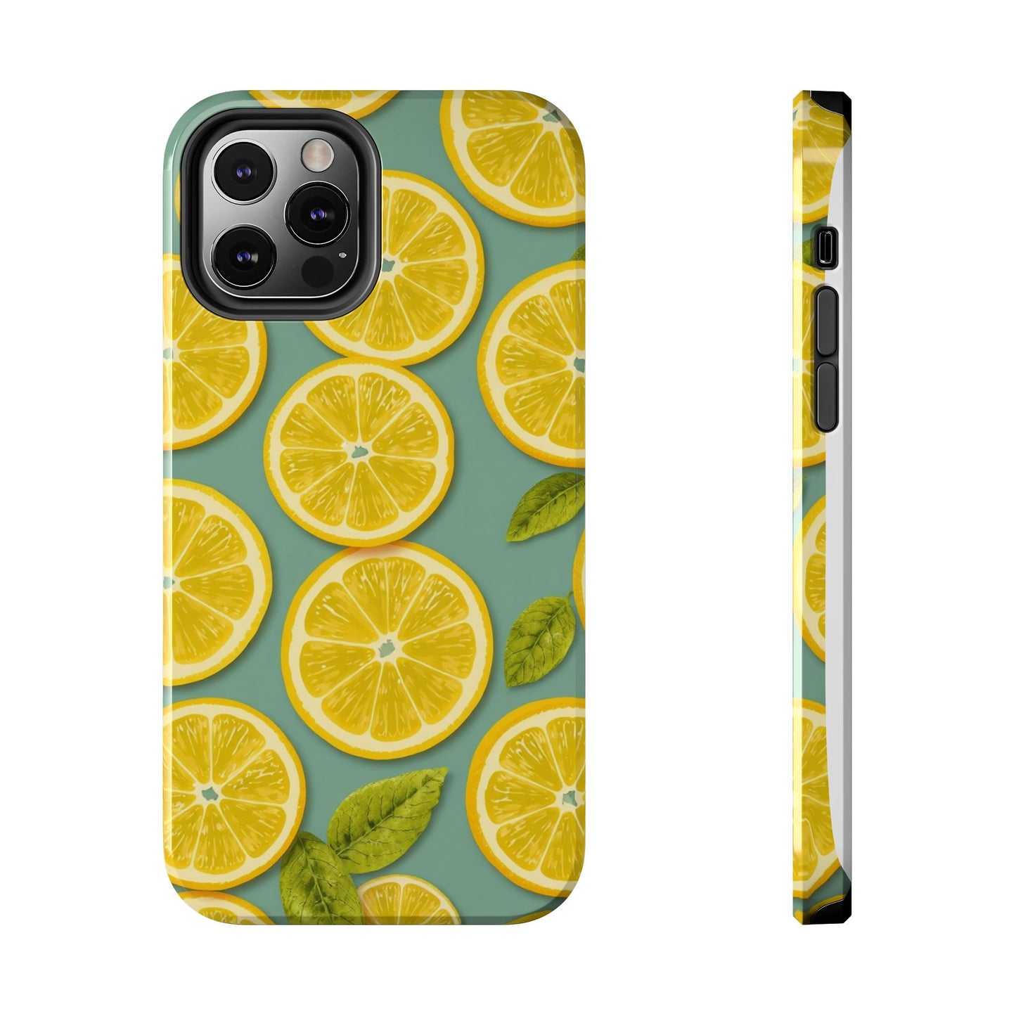 Tough Lemon Pattern Phone Case - Vibrant Citrus Design for Summer Vibes - for iPhone