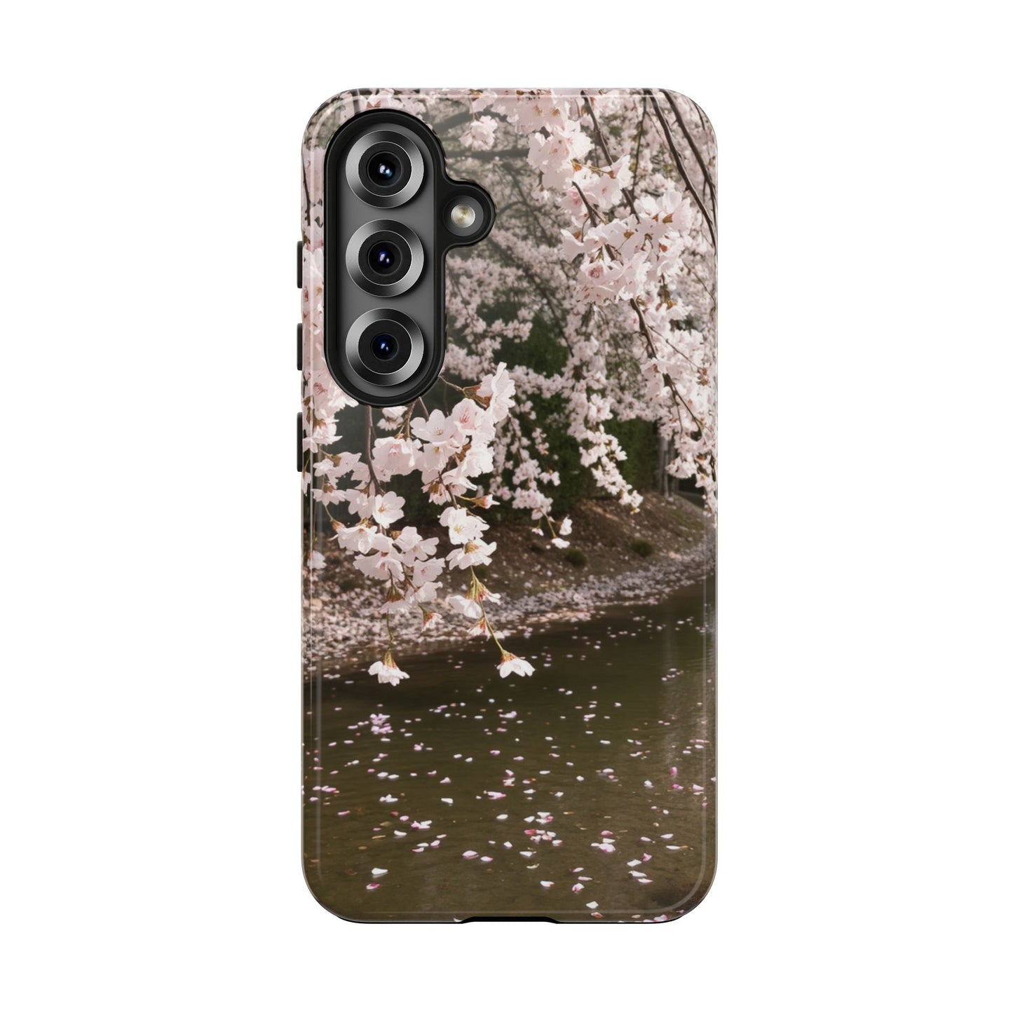Cherry Blossom Tough Phone Cases - Durable Protection with Floral Serenity
