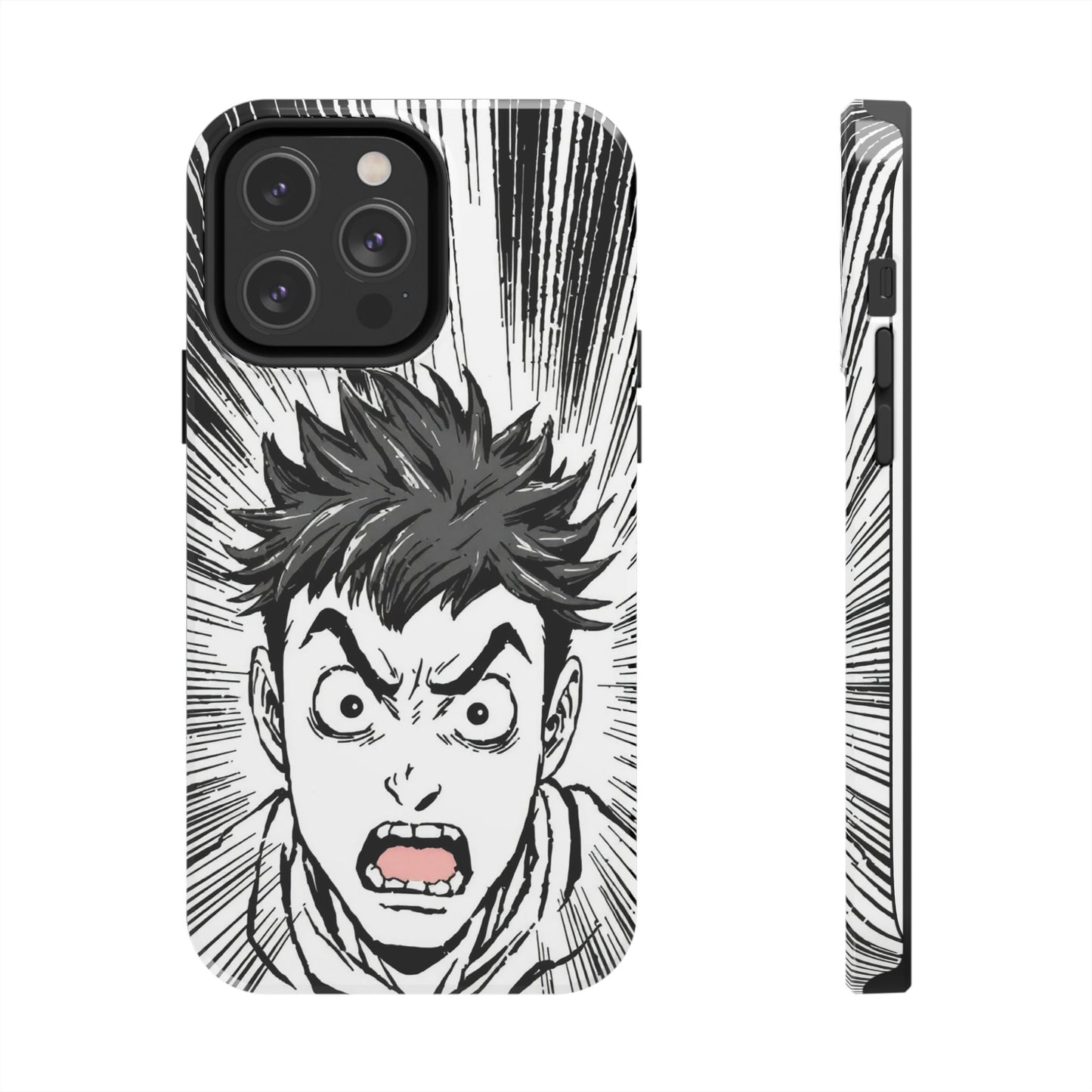 Intense Graphic Phone Case - Tough Design for Anime Fans