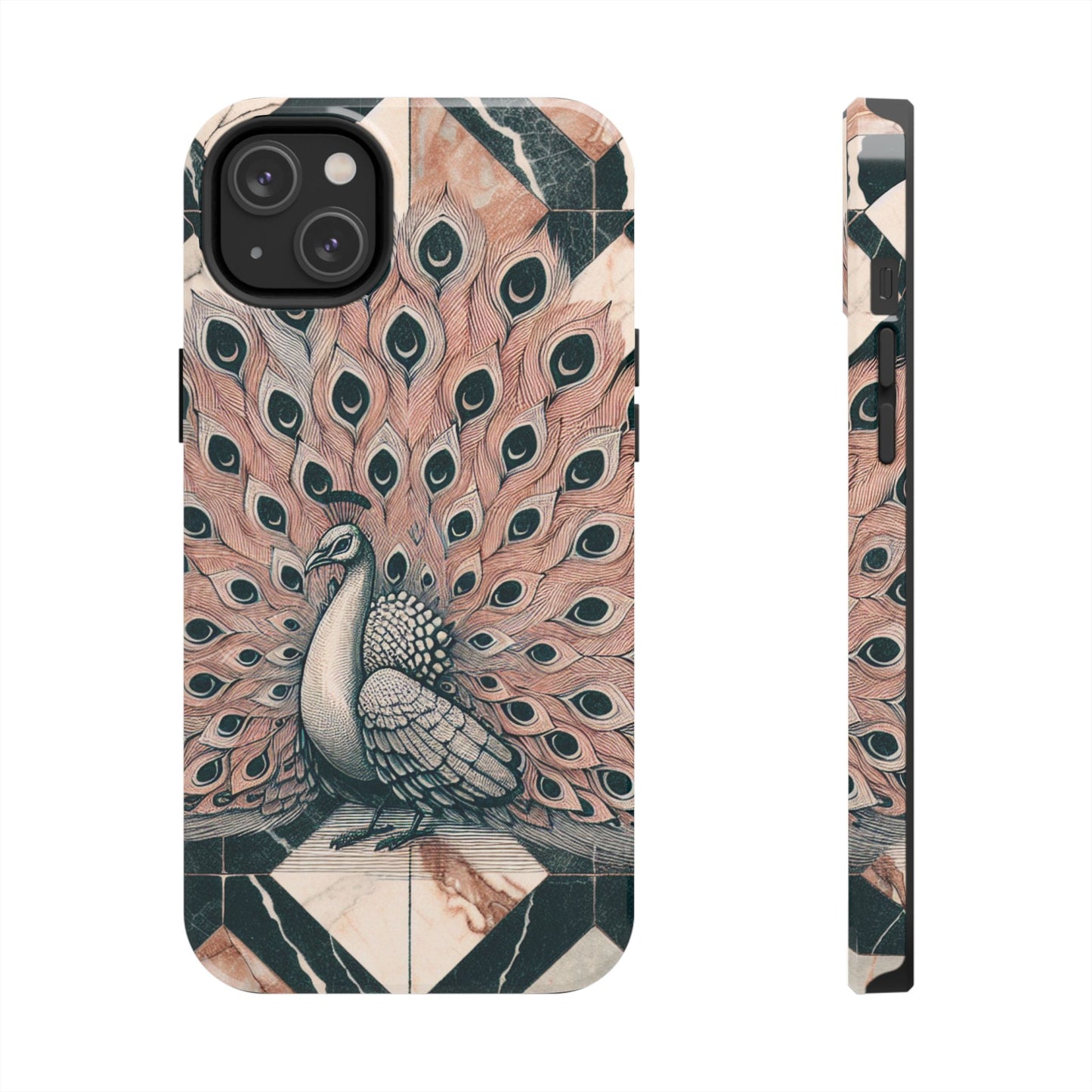 Peacock Tough Phone Case | Stylish & Durable Artwork - for iPhone