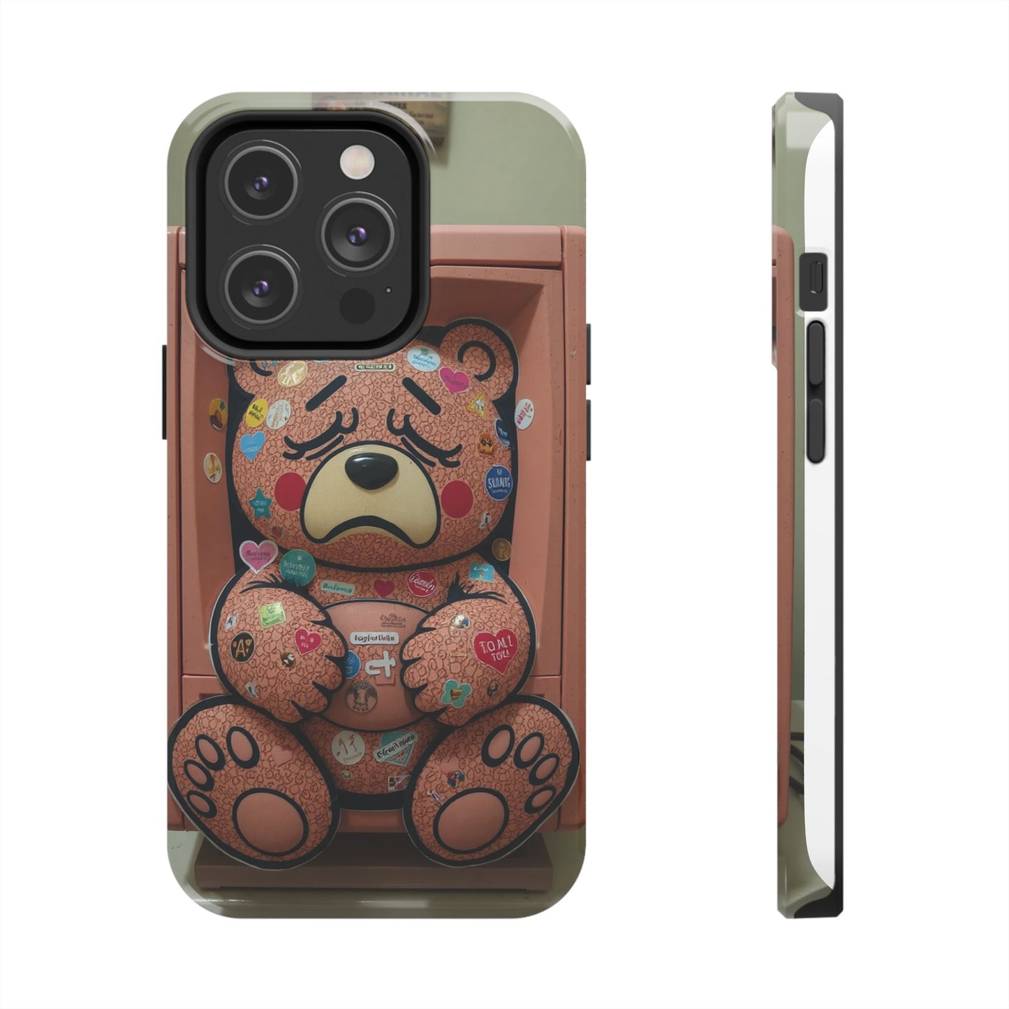 Cute Bear Tough Phone Case - Durable Protection with Fun Design