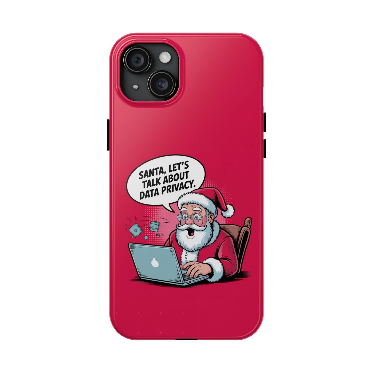Santa Data Privacy Design Tough iPhone Case for Christmas