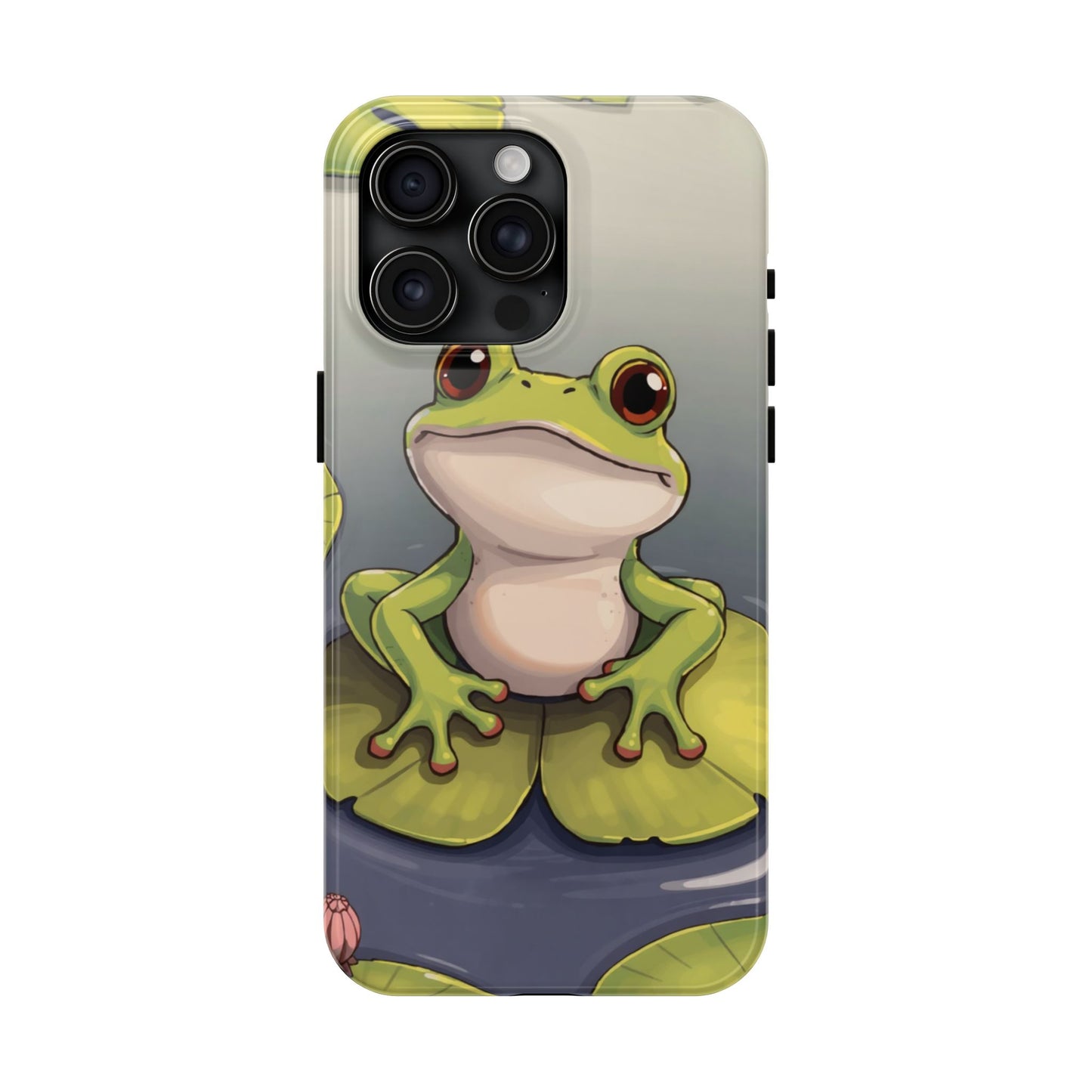 Cute Frog Tough Phone Case - Durable Protection with Nature Vibe