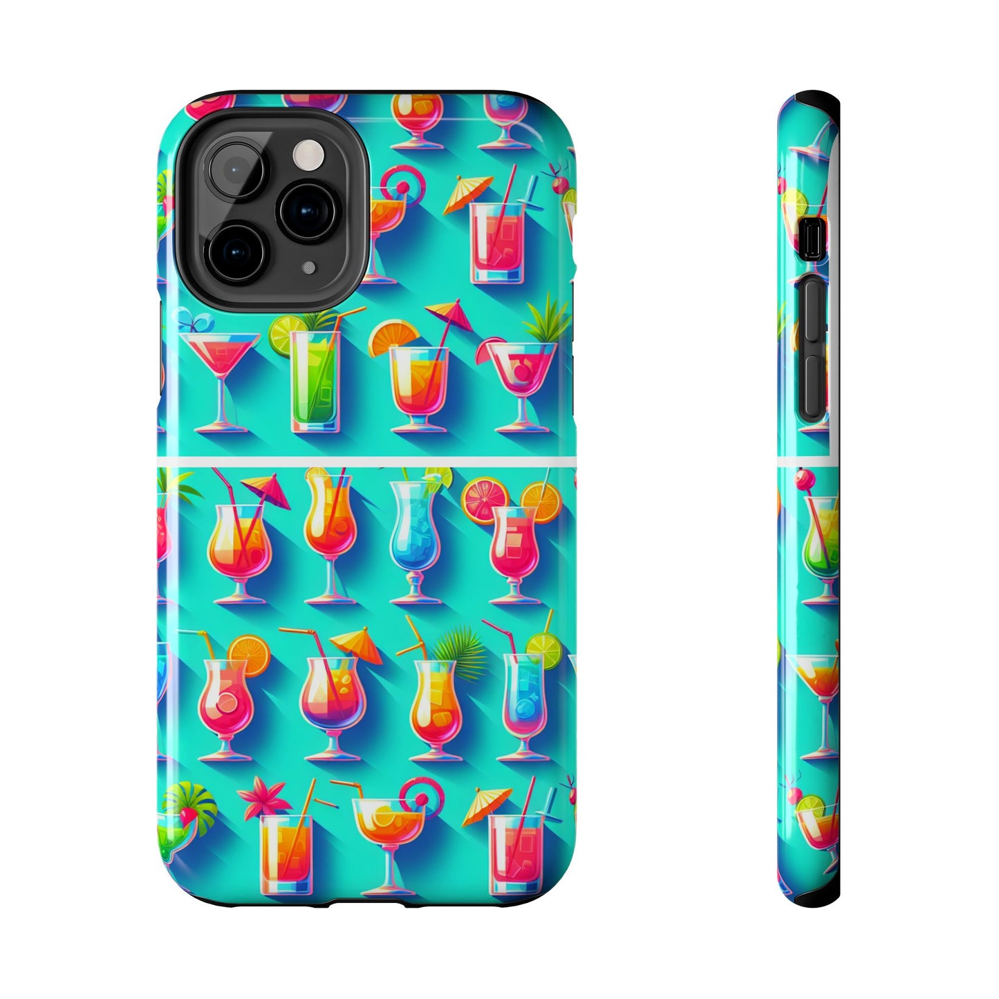 Cocktail Party Phone Case - Fun & Colorful Design for Summer Vibes - for iPhone