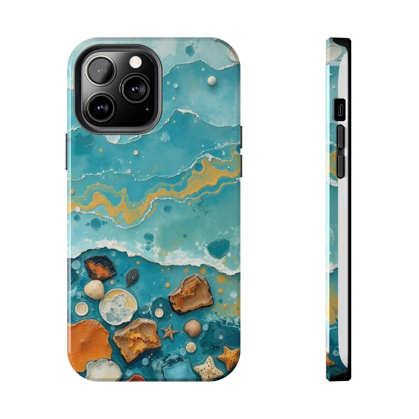 Ocean-Inspired Tough Phone Cases - Coastal Beach Vibe, Easy Accessory for Beach Lovers